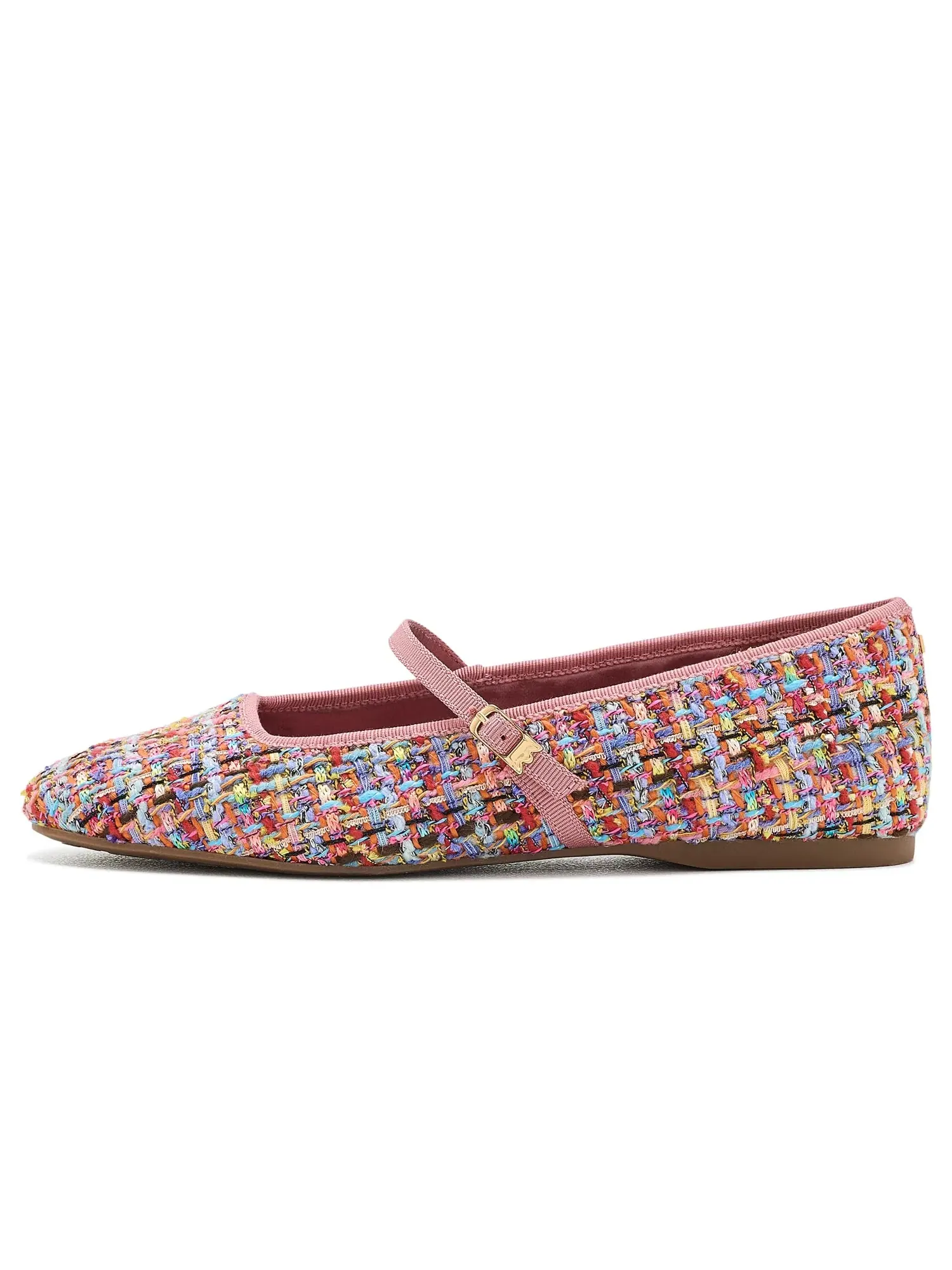 Балетки Hummingbird Mary Jane Tweed Birdies — изображение 4 из 4, розовый мульти