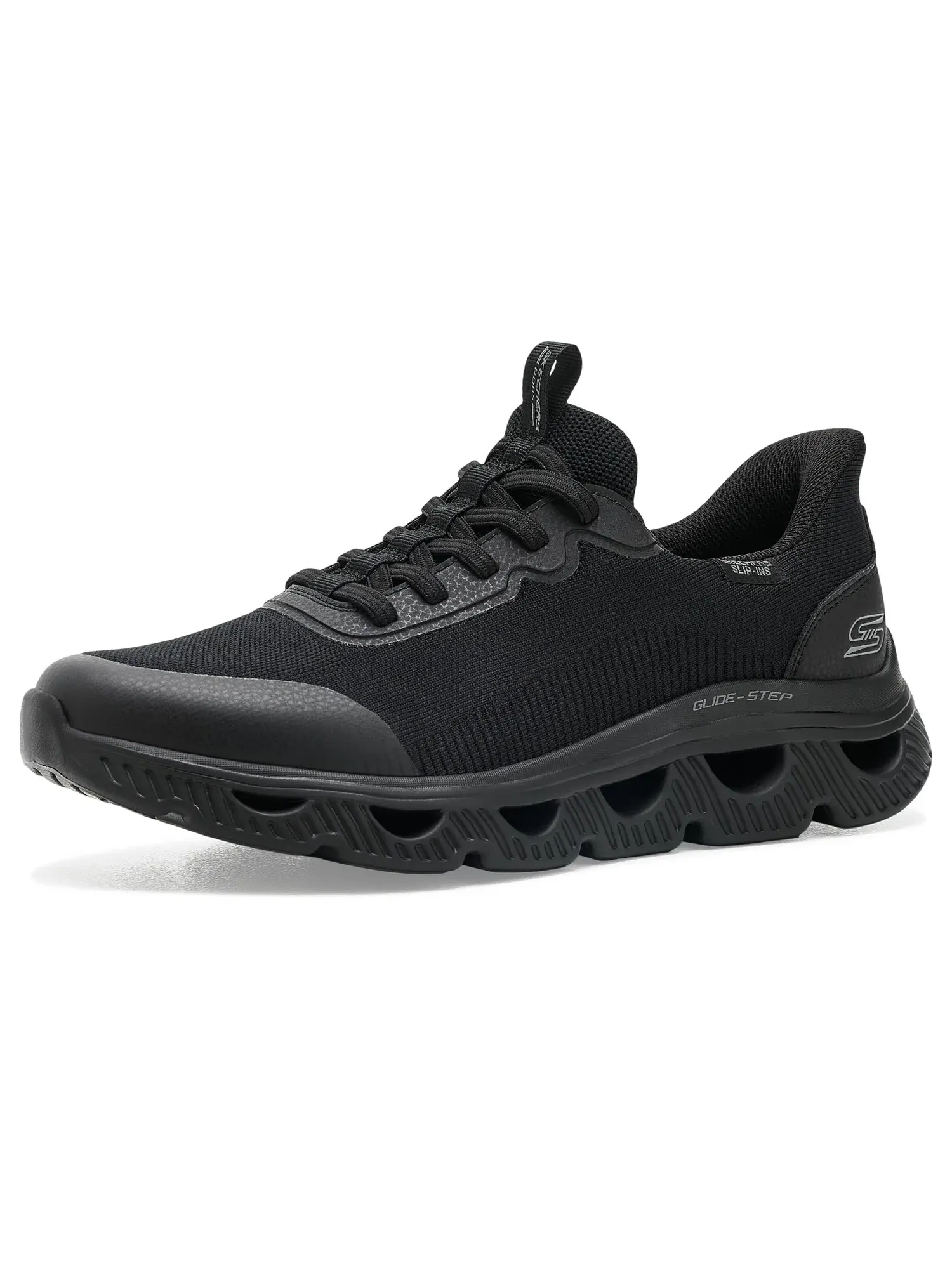 Кроссовки Bobs Arc Waves - Upper Motion Glide-Step Hands-Free Slip-Ins Bobs From Skechers — изображение 1 из 4, черный/черный