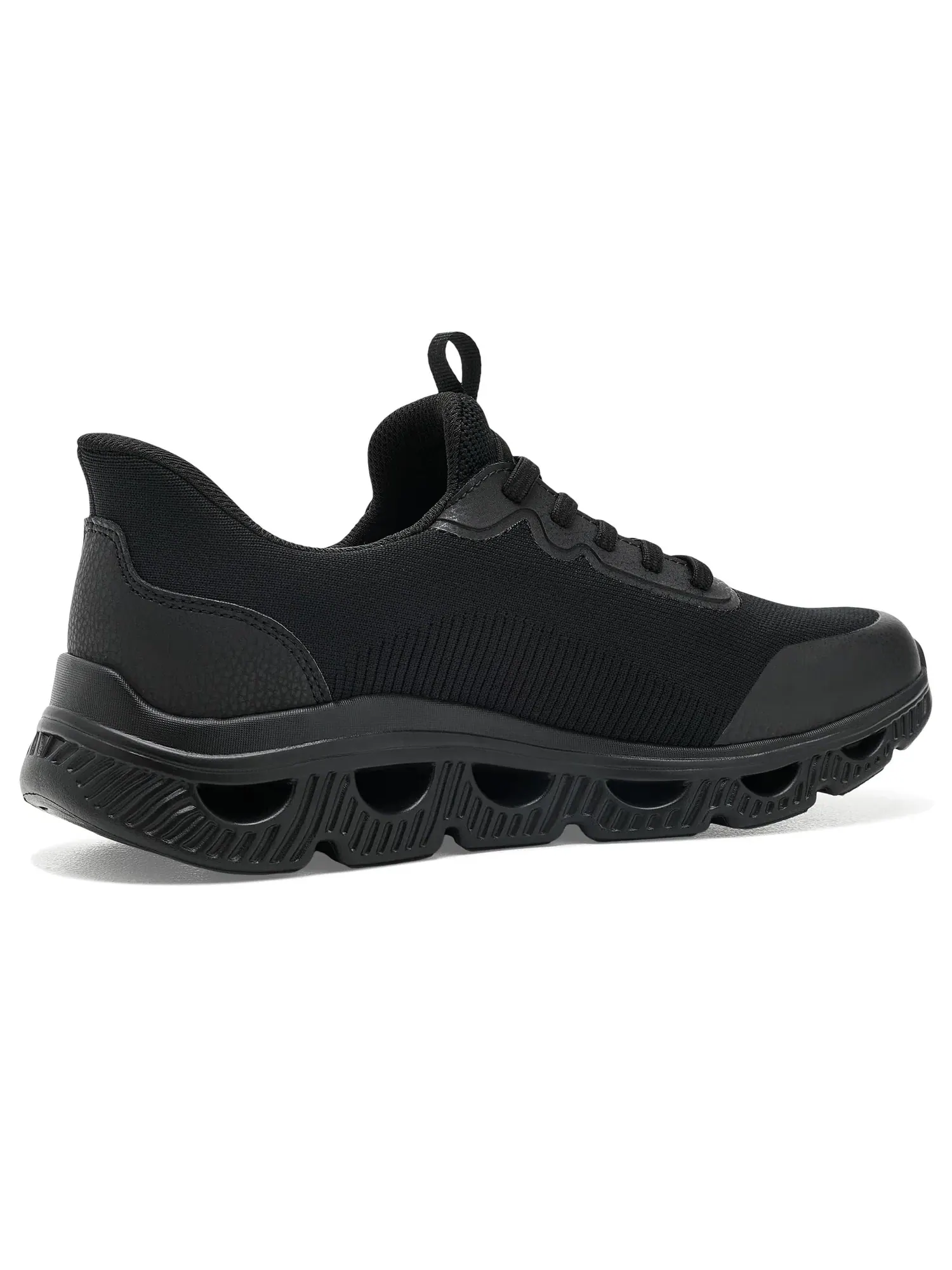 Кроссовки Bobs Arc Waves - Upper Motion Glide-Step Hands-Free Slip-Ins Bobs From Skechers — изображение 3 из 4, черный/черный