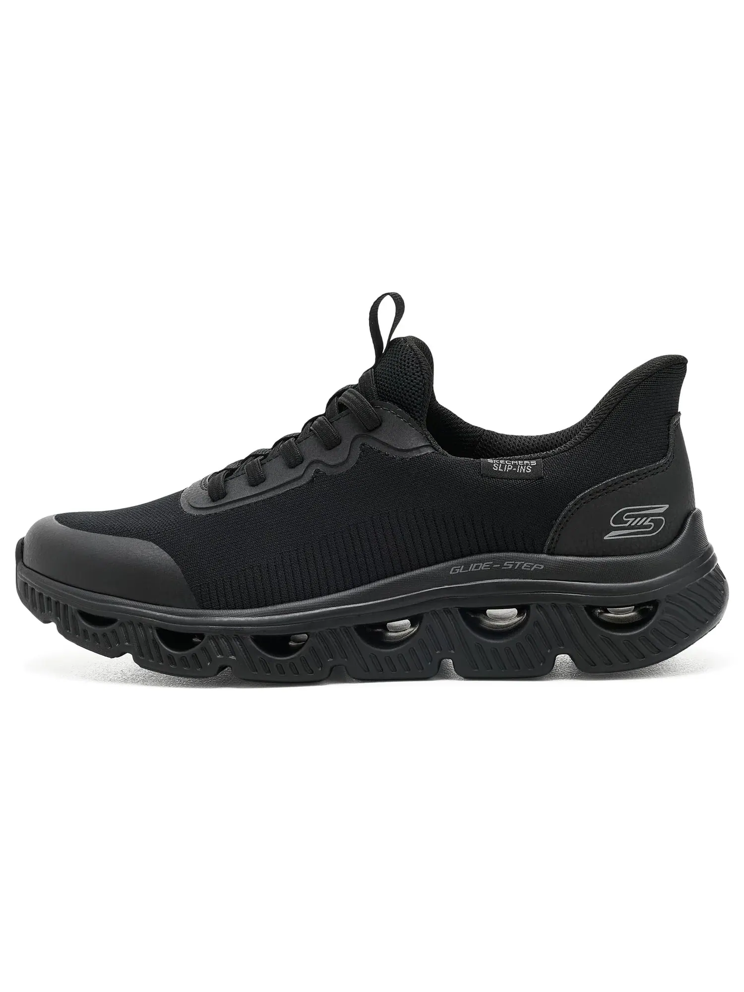 Кроссовки Bobs Arc Waves - Upper Motion Glide-Step Hands-Free Slip-Ins Bobs From Skechers — изображение 4 из 4, черный/черный