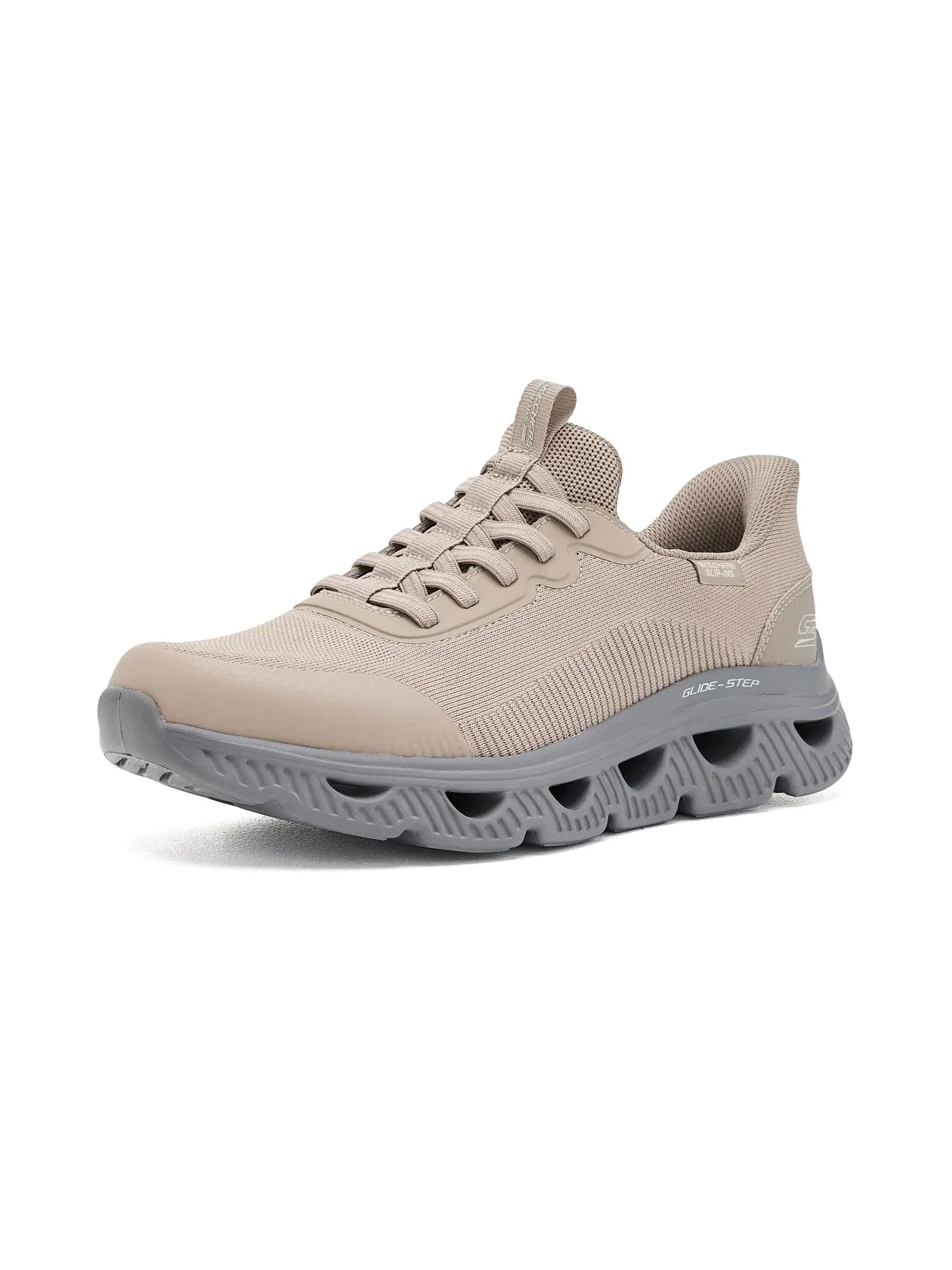 Кроссовки Bobs Arc Waves - Upper Motion Glide-Step Hands-Free Slip-Ins Bobs From Skechers — изображение 1 из 4, тауп