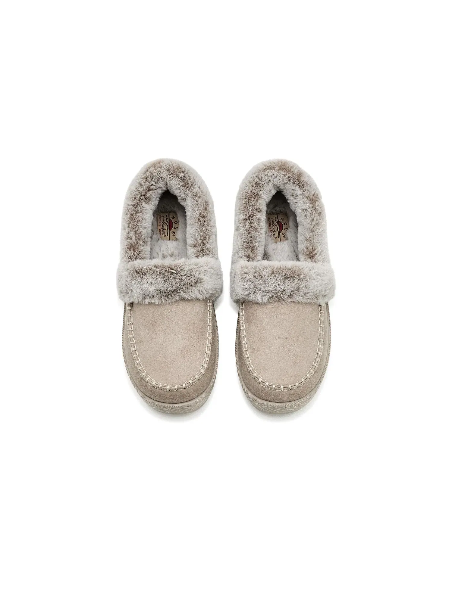 Тапочки Cozy Kiss - Snug Stitch Bobs From Skechers — изображение 2 из 4, тауп