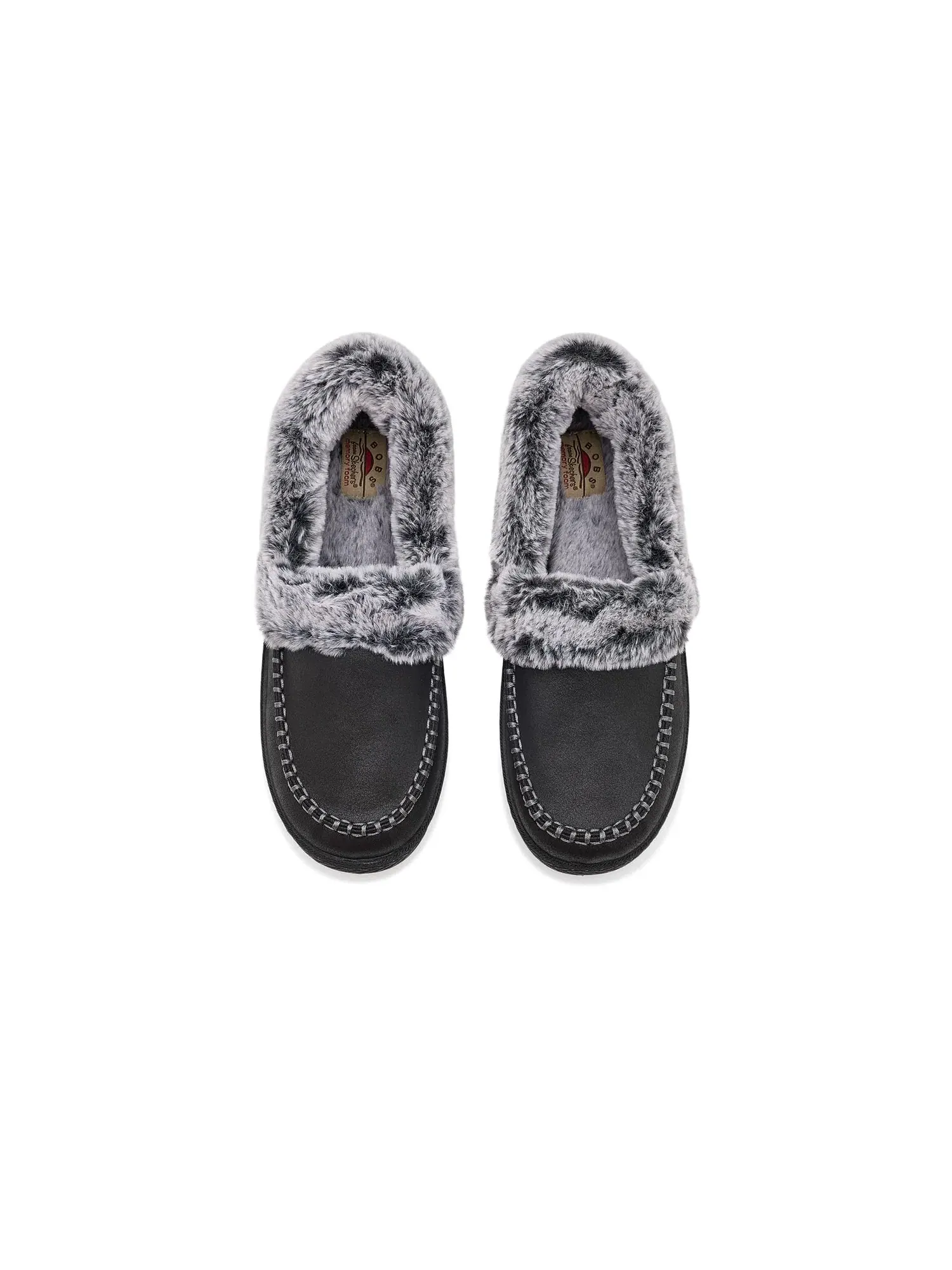 Тапочки Cozy Kiss - Snug Stitch Bobs From Skechers — изображение 2 из 4, черный/черный