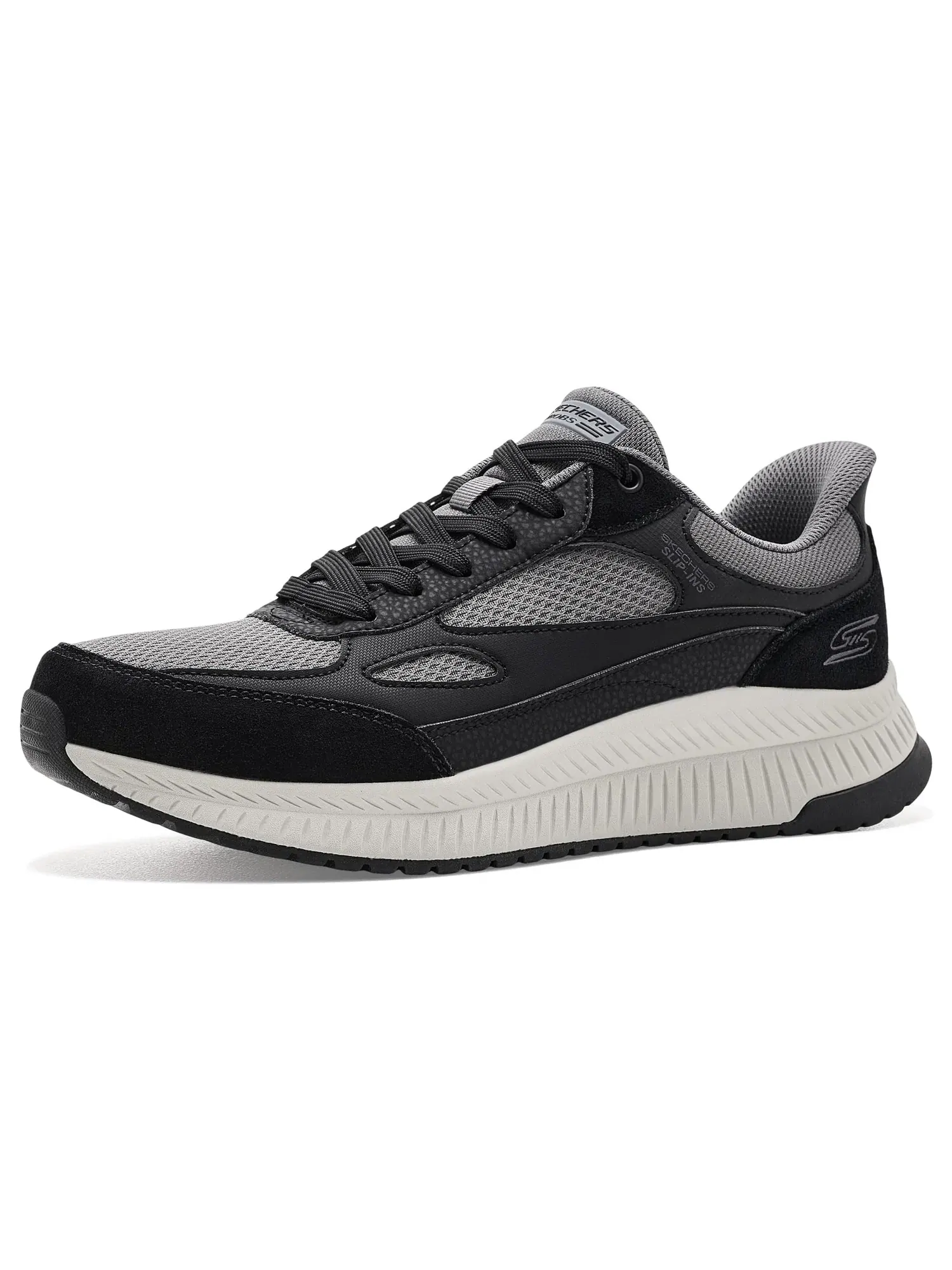 Кроссовки Bobs Squad 4 - Core Look Hands-Free Slip-Ins Bobs From Skechers — изображение 1 из 4, черный/серый