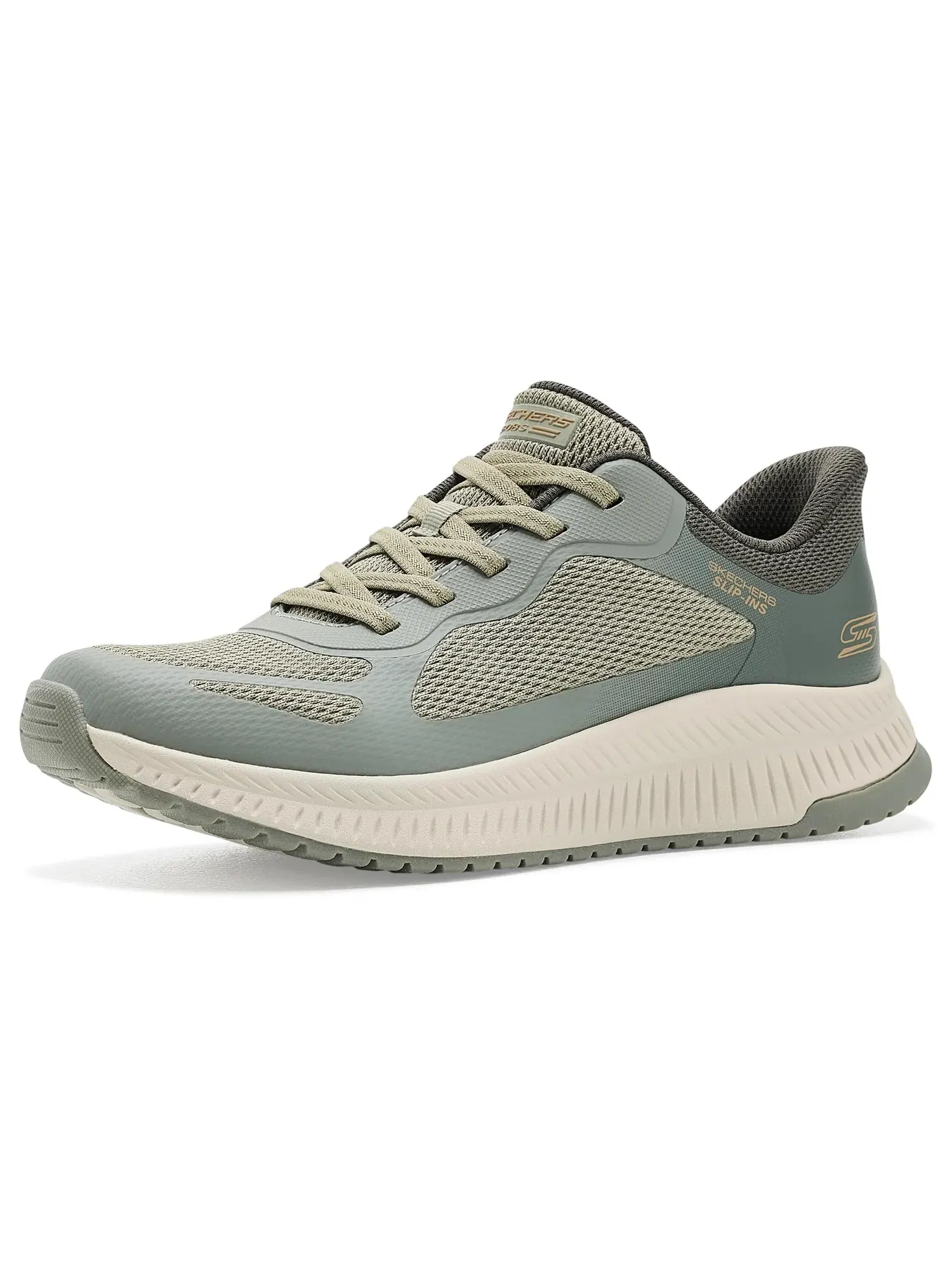 Кроссовки Squad 4 - Staple Look Bobs From Skechers — изображение 1 из 4, оливковый мульти