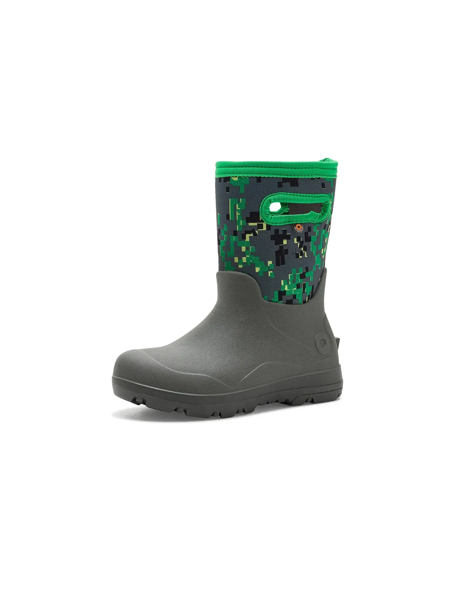 Бесшовные ботинки York Seamless-Crafted Camo (для маленьких и больших детей) Bogs Kids — изображение 1 из 4, серый мульти