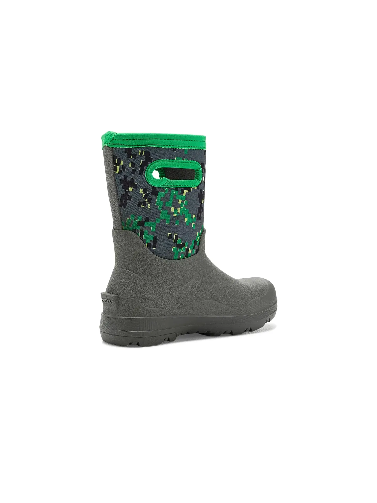 Бесшовные ботинки York Seamless-Crafted Camo (для маленьких и больших детей) Bogs Kids — изображение 3 из 4, серый мульти