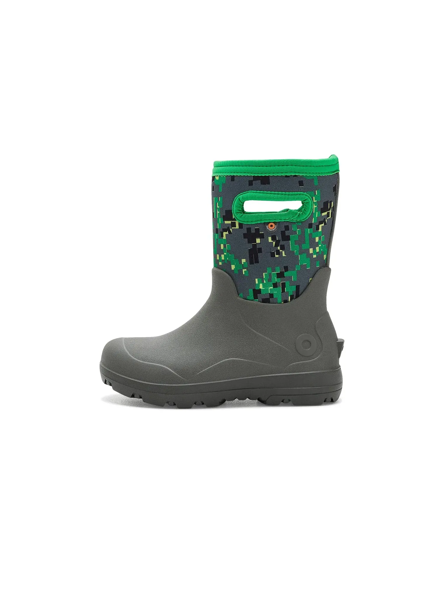 Бесшовные ботинки York Seamless-Crafted Camo (для маленьких и больших детей) Bogs Kids — изображение 4 из 4, серый мульти
