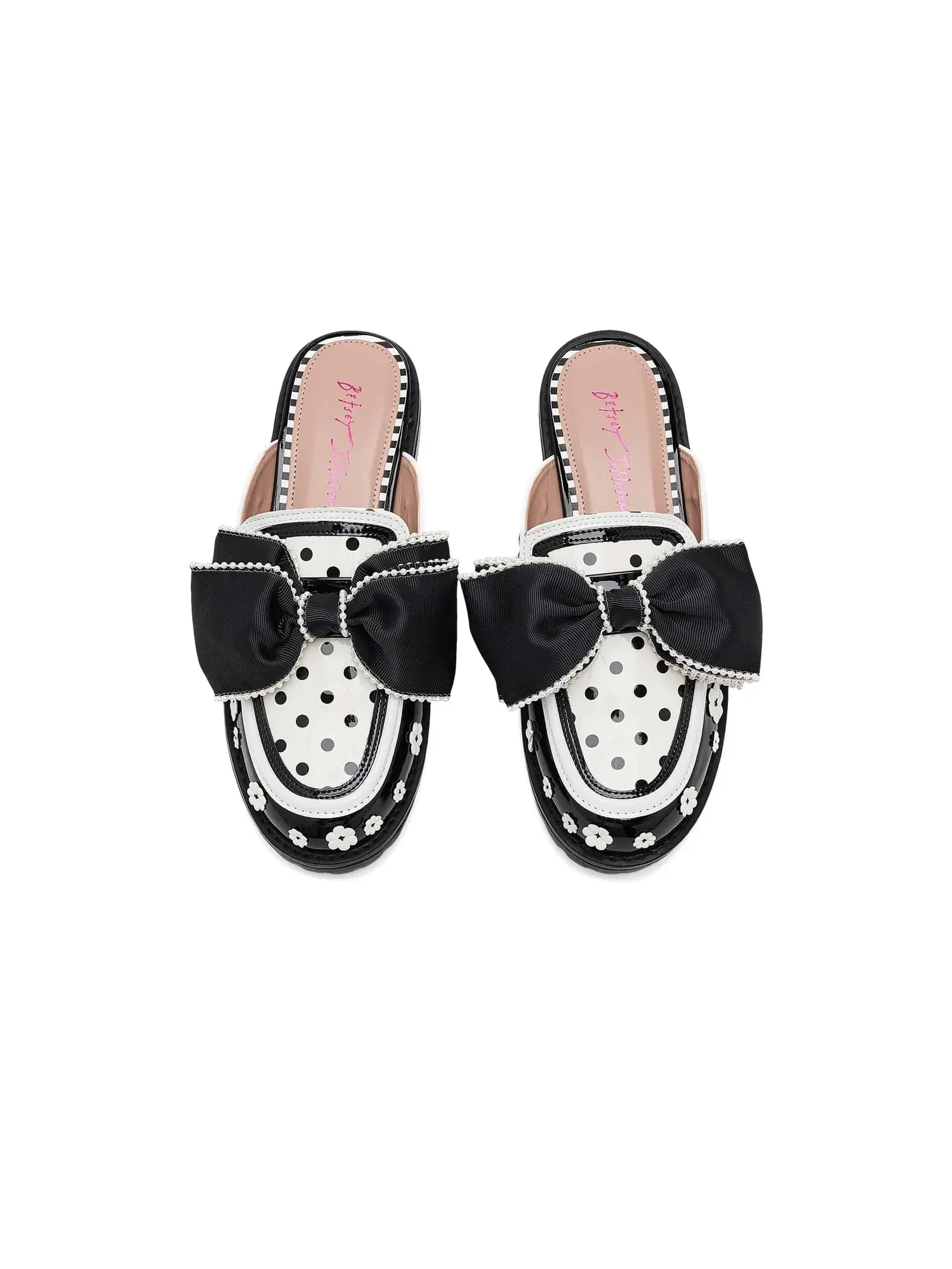 Лоферы Gladdys Blue By Betsey Johnson — изображение 2 из 4, черный/белый