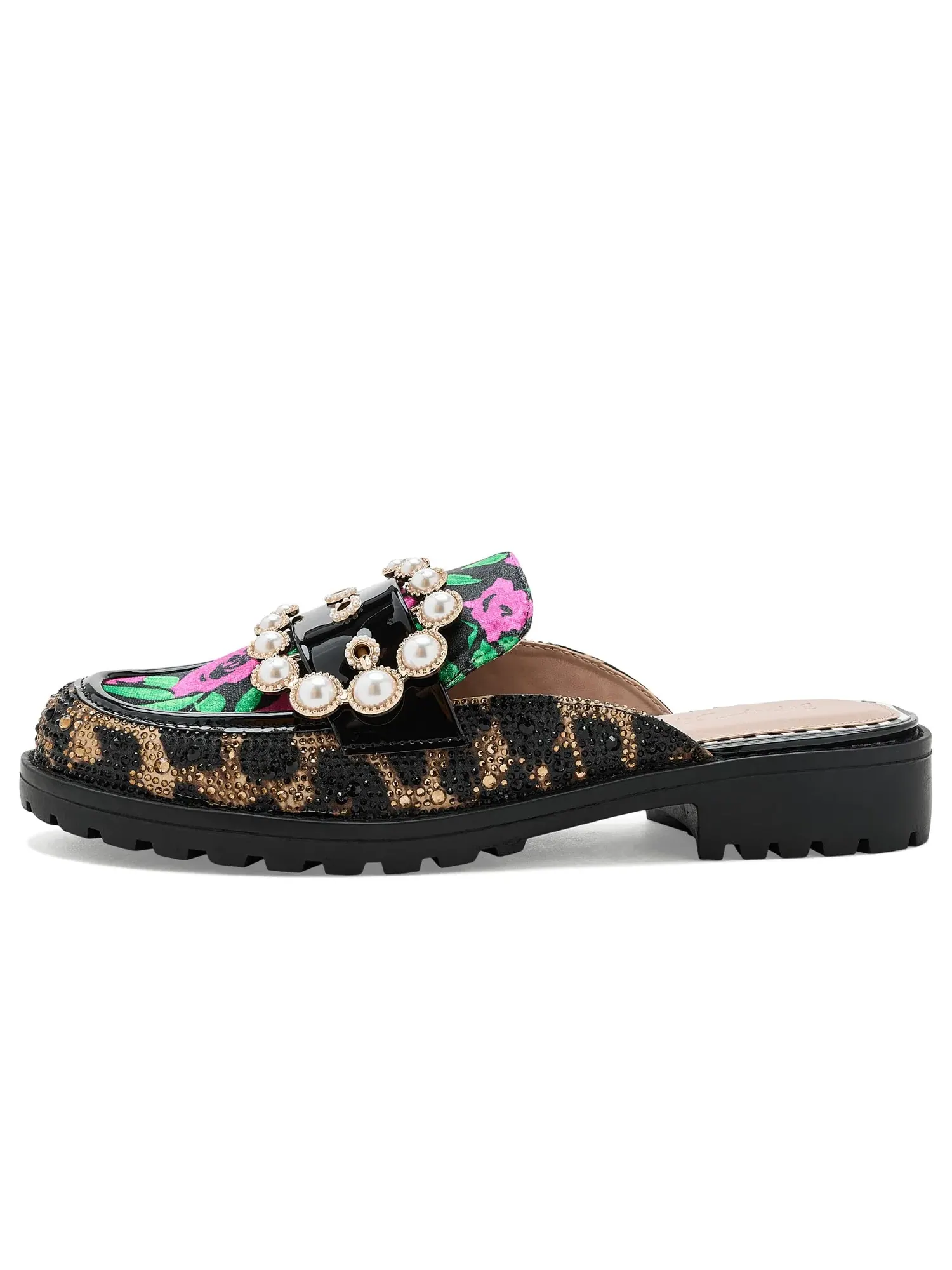 Лоферы Barton Blue By Betsey Johnson — изображение 4 из 4, розовый зеленый мульти