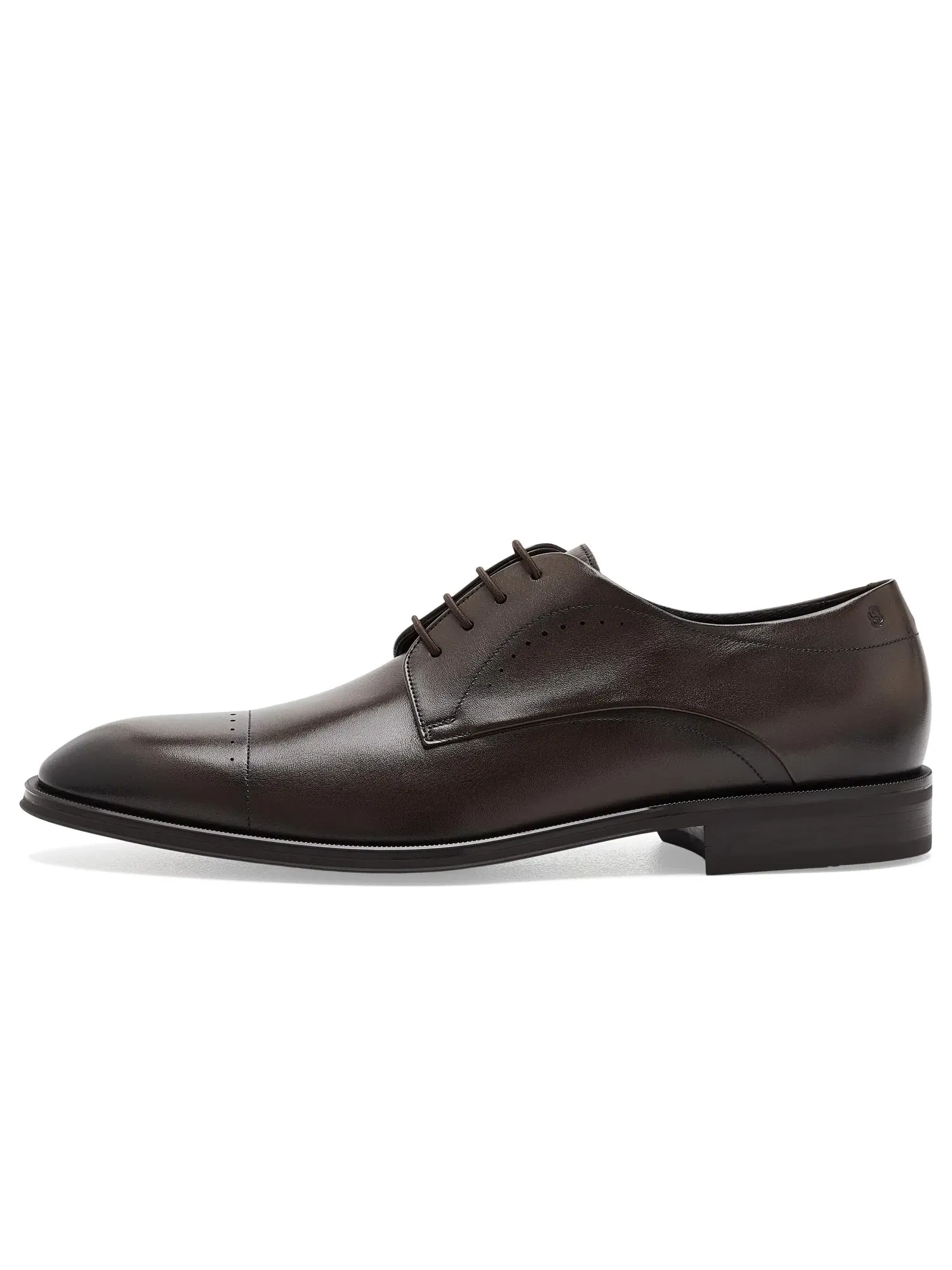 Кожаные оксфорды Derrek Leather Derby Shoes Boss — изображение 4 из 4, коричневый