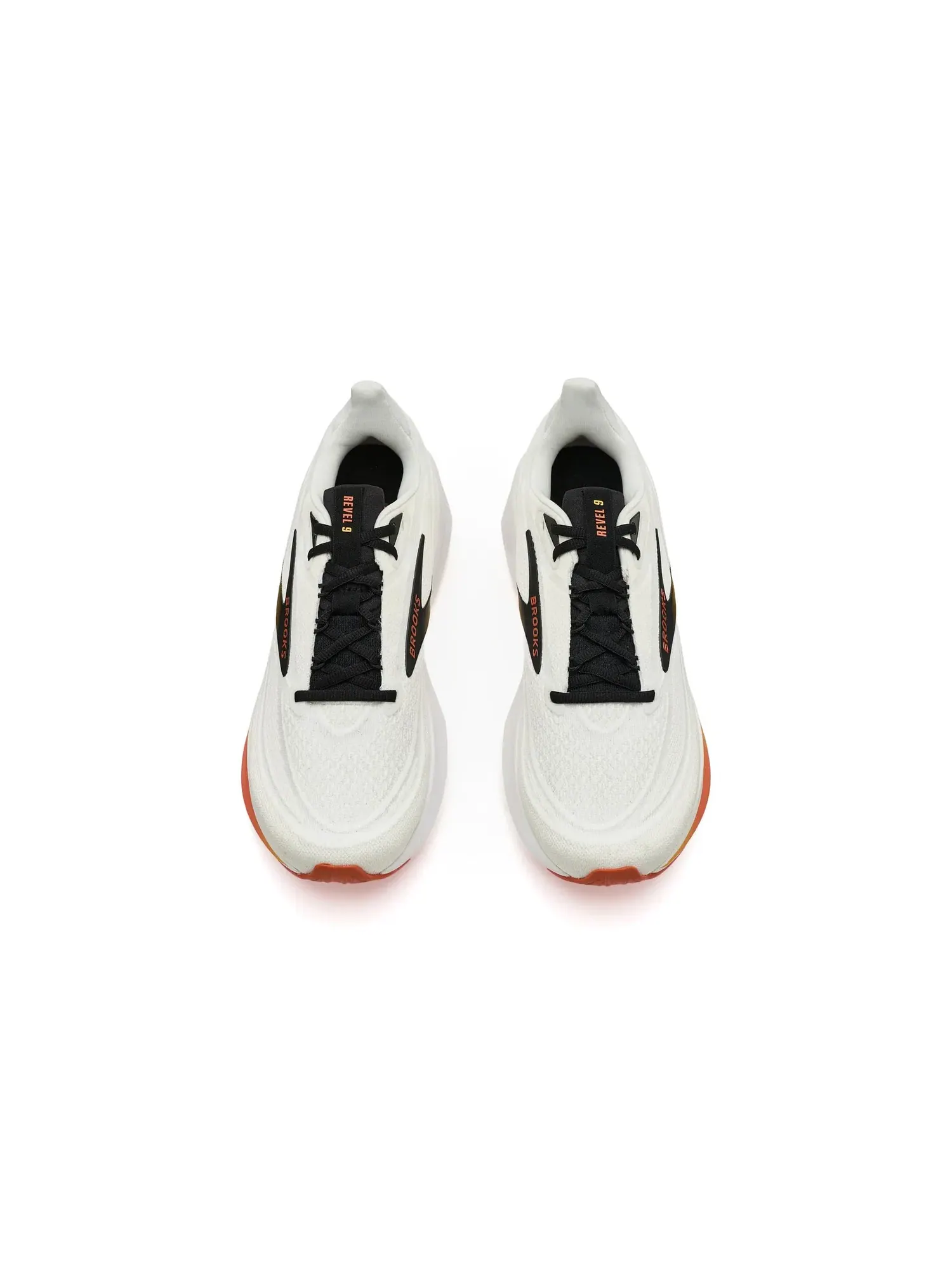 Кроссовки Revel 9 Brooks — изображение 2 из 4, белый/оранжевый/черный