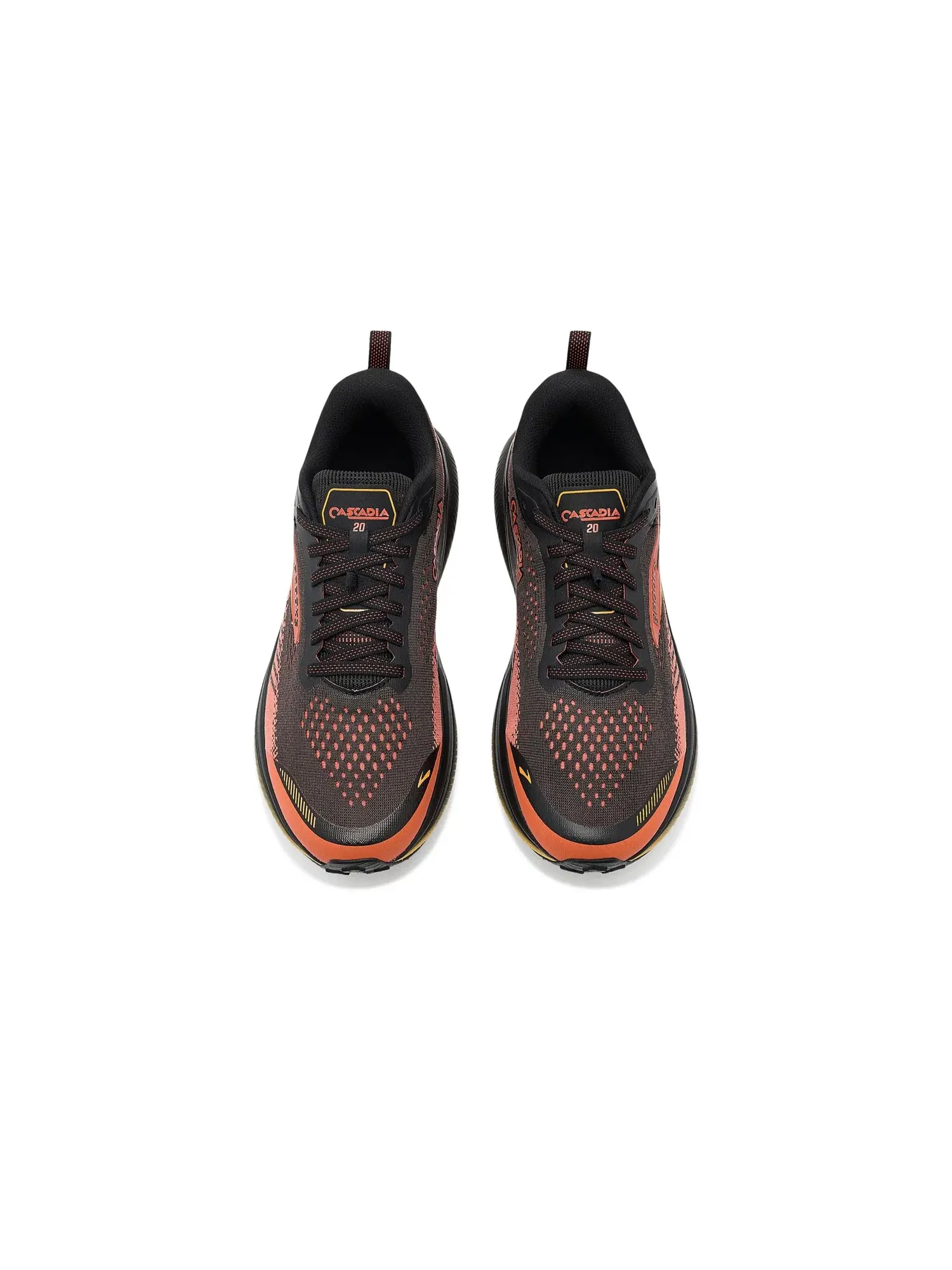Кроссовки Cascadia 20 Brooks — изображение 2 из 4, черный//оранжевый