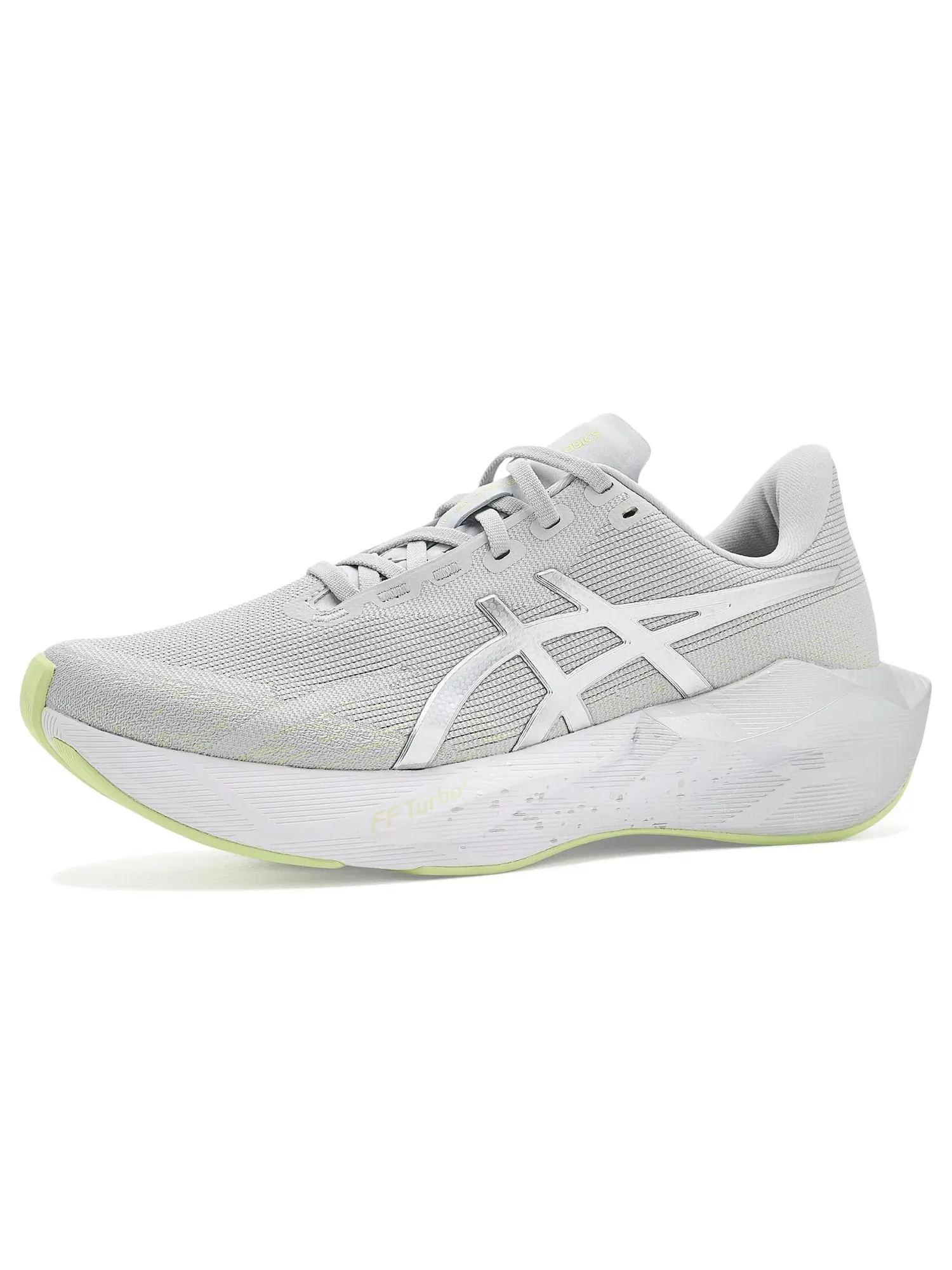 Кроссовки Novablast 6 Platinum Asics — изображение 1 из 4, платиновый/зеленый