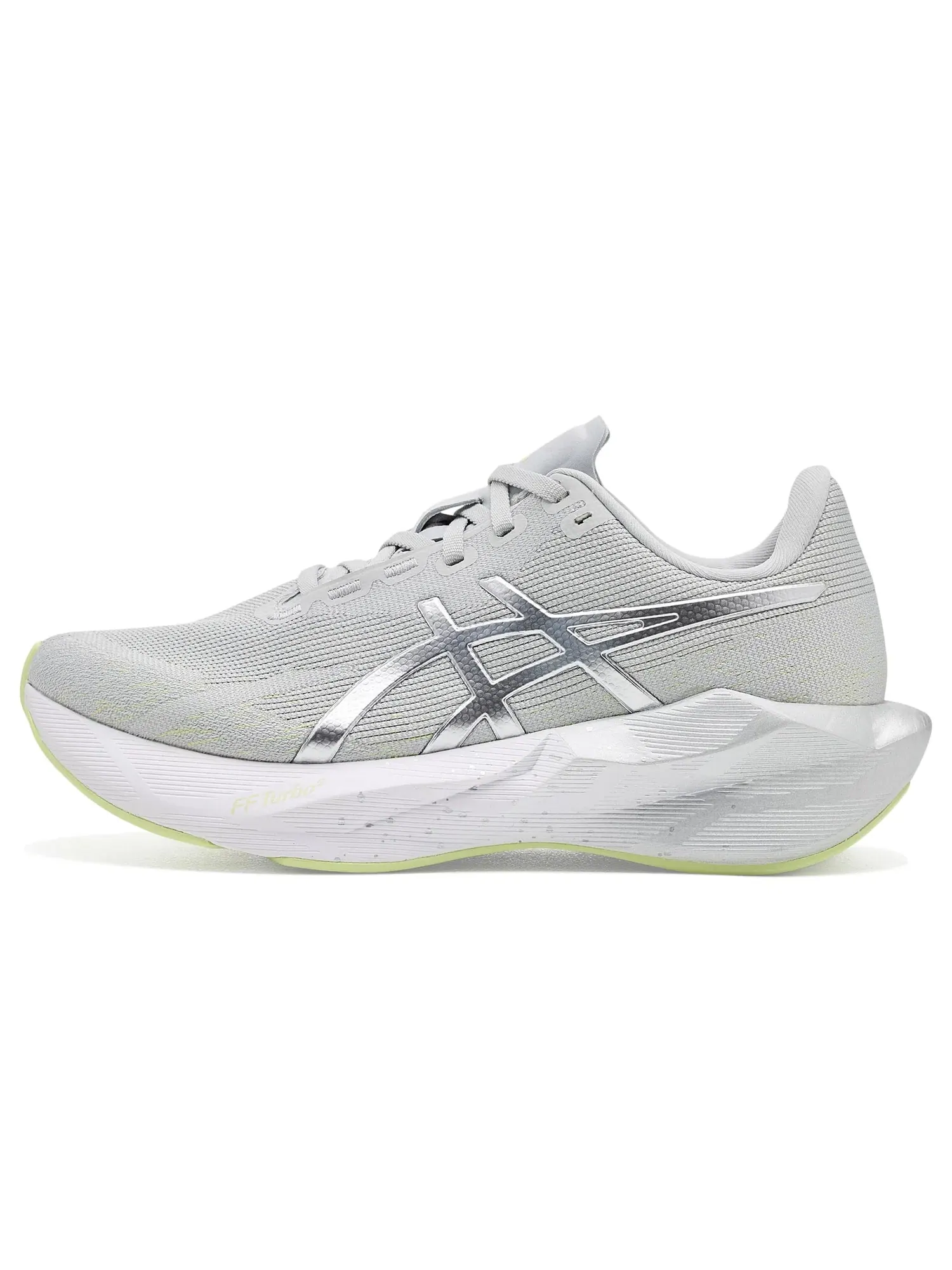 Кроссовки Novablast 6 Platinum Asics — изображение 4 из 4, платиновый/зеленый