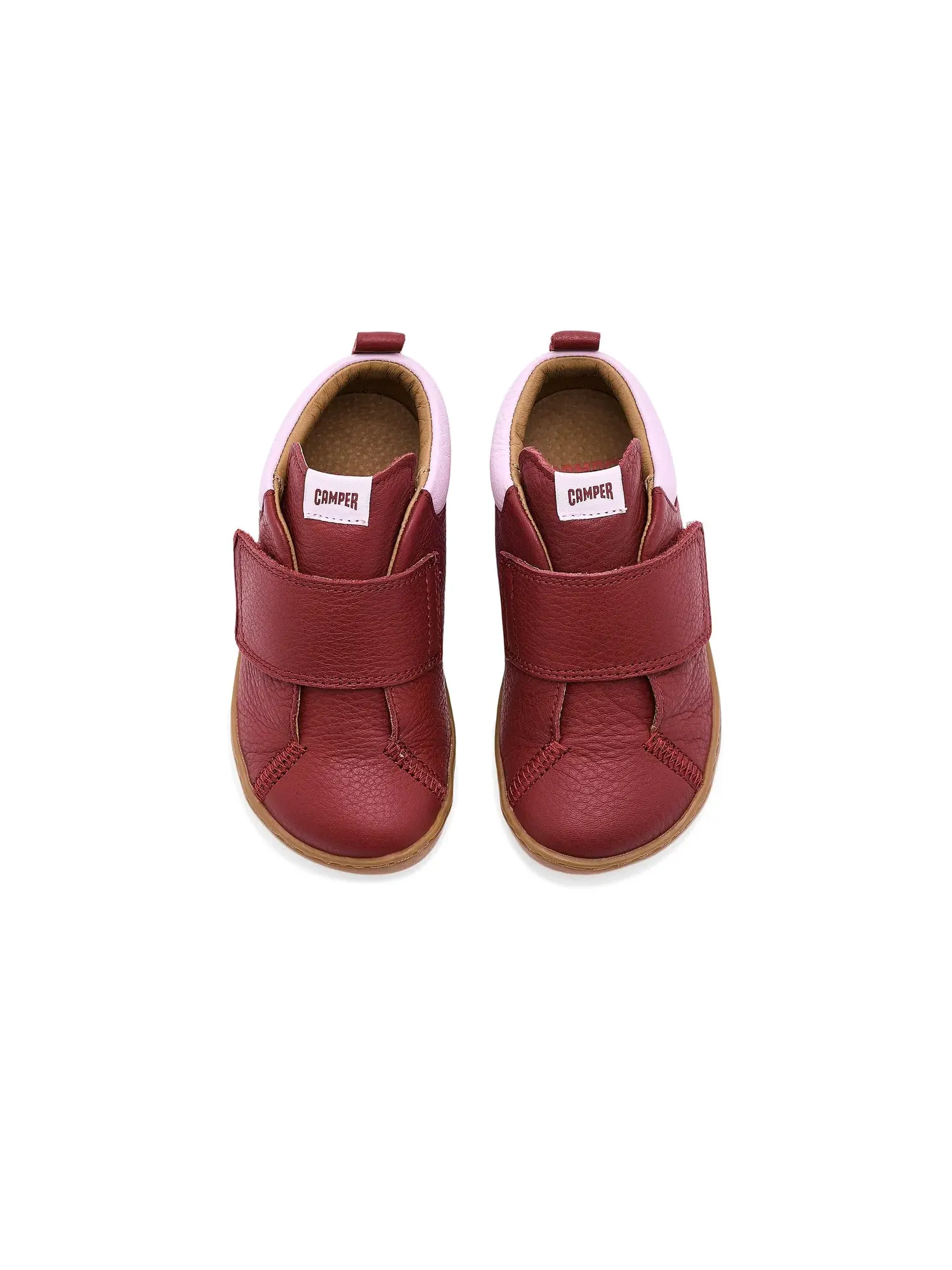 Кроссовки Peu Cami First Walker Twins (для малышей) Camper Kids — изображение 2 из 4, бордовый