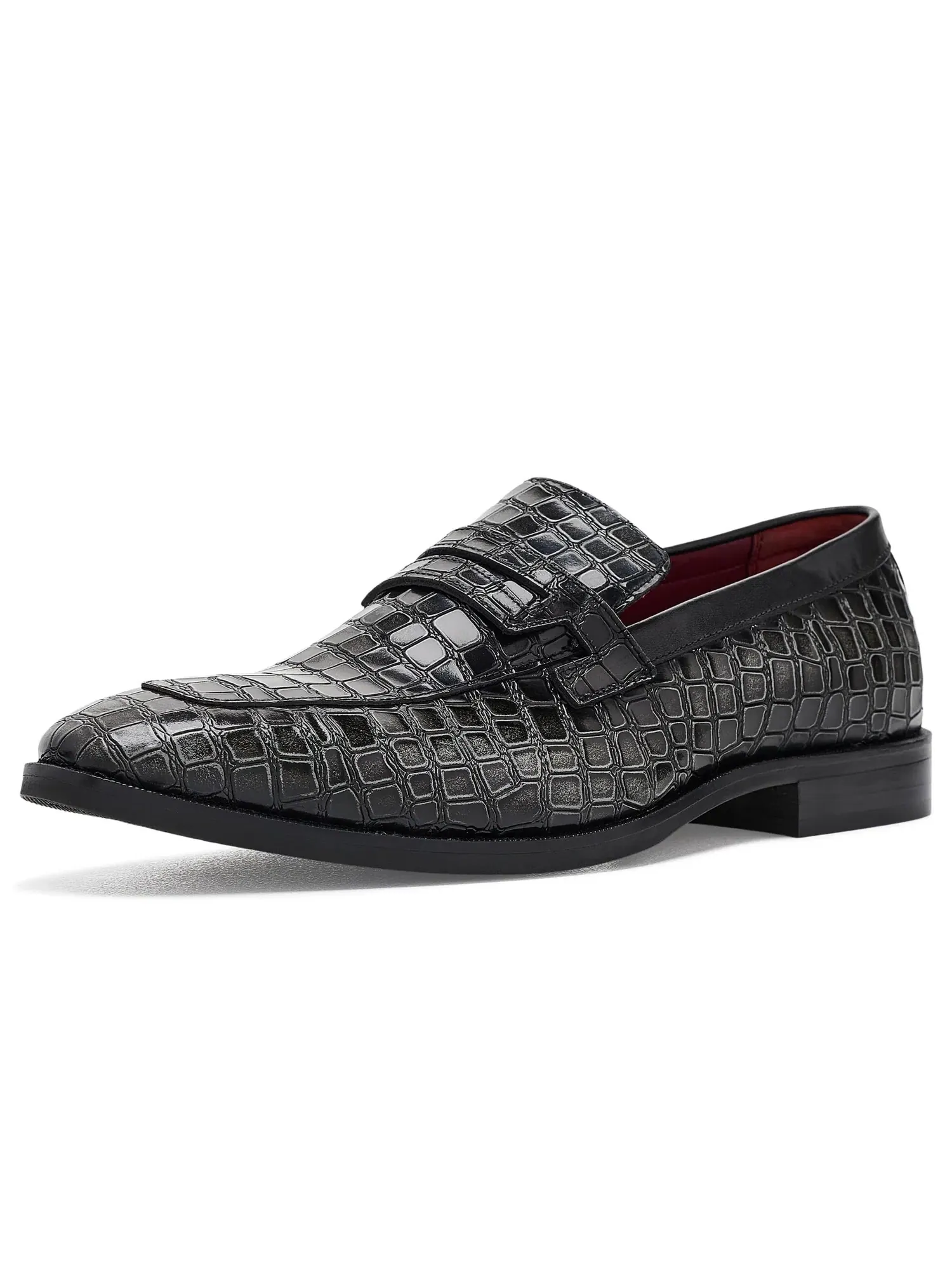 Лоферы Nocturne Penny Loafers Carlos By Carlos Santana — изображение 1 из 4, серый