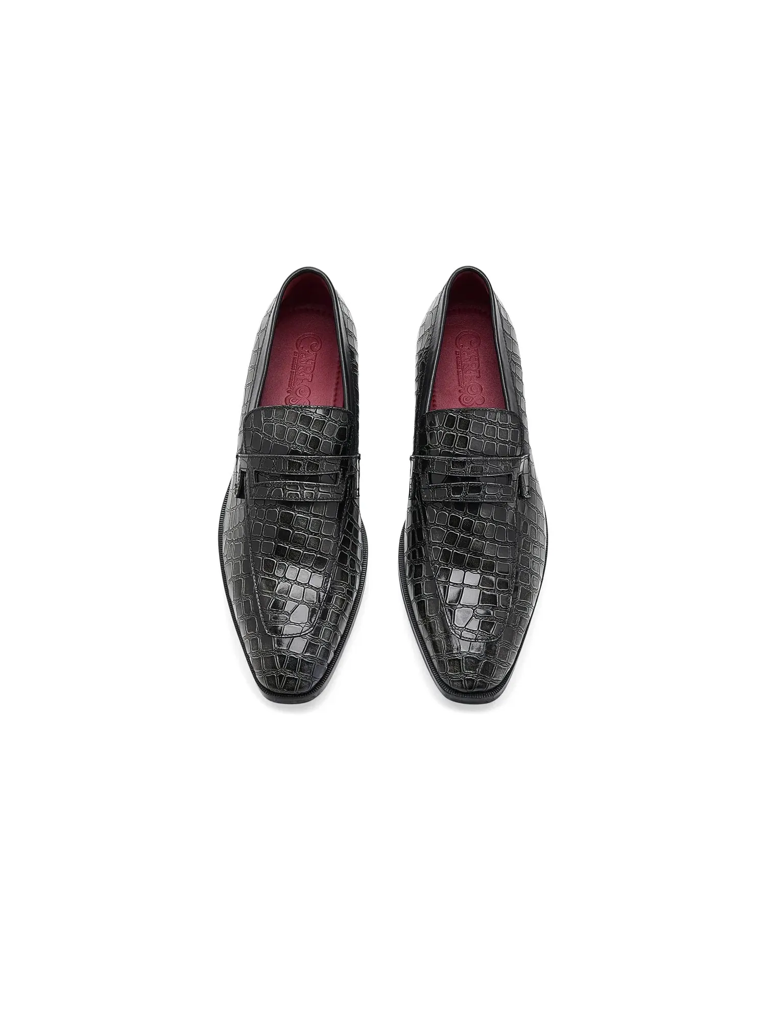 Лоферы Nocturne Penny Loafers Carlos By Carlos Santana — изображение 2 из 4, серый
