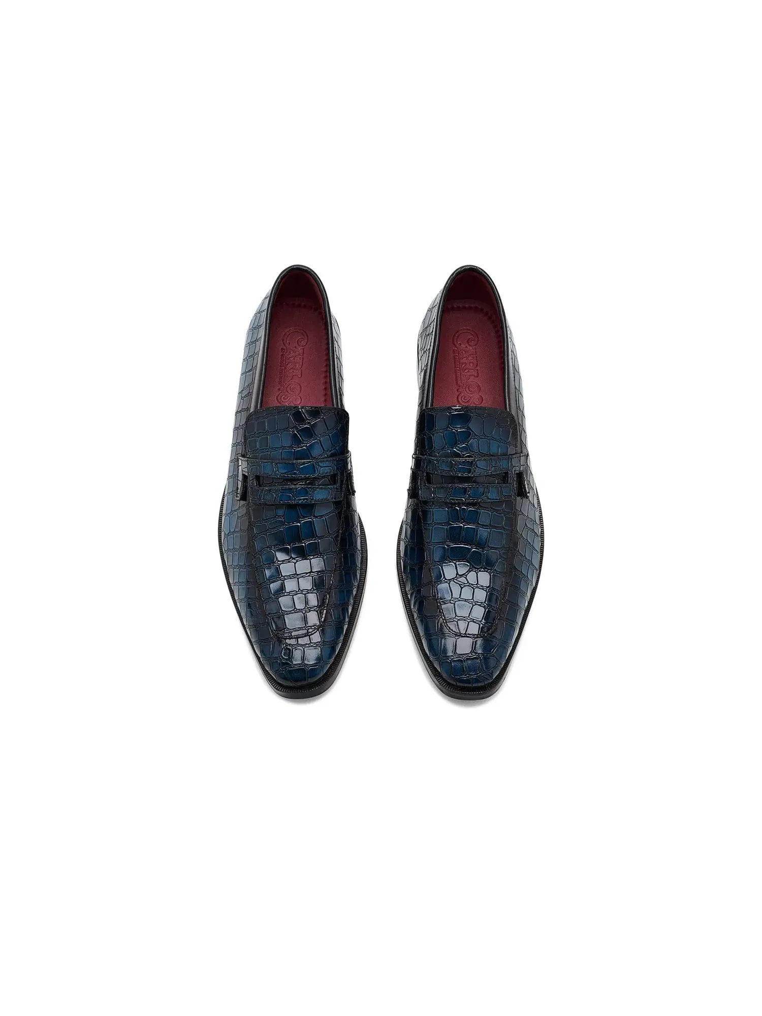 Лоферы Nocturne Penny Loafers Carlos By Carlos Santana — изображение 2 из 4, темно-синий