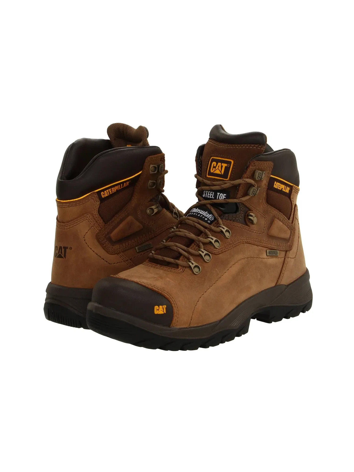 Рабочие ботинки Diagnostic Hi WP Steel Toe Caterpillar — изображение 1 из 4, темный бежевый
