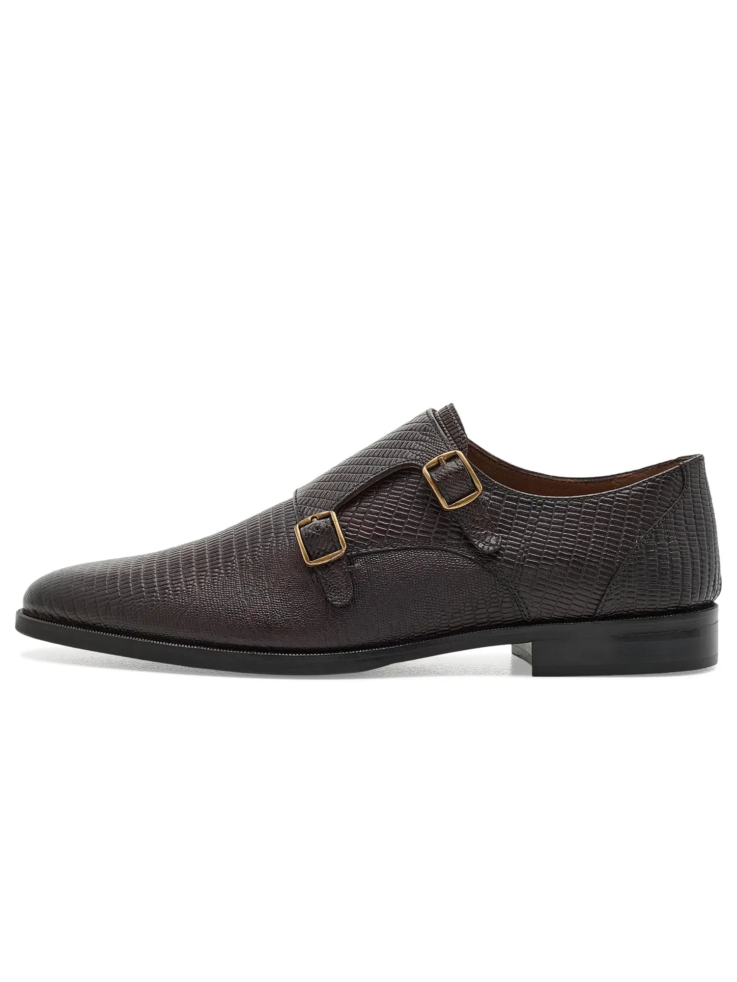 Оксфорды с двойным ремешком Jack Double Monk Strap Carlos By Carlos Santana — изображение 4 из 4, коричневый