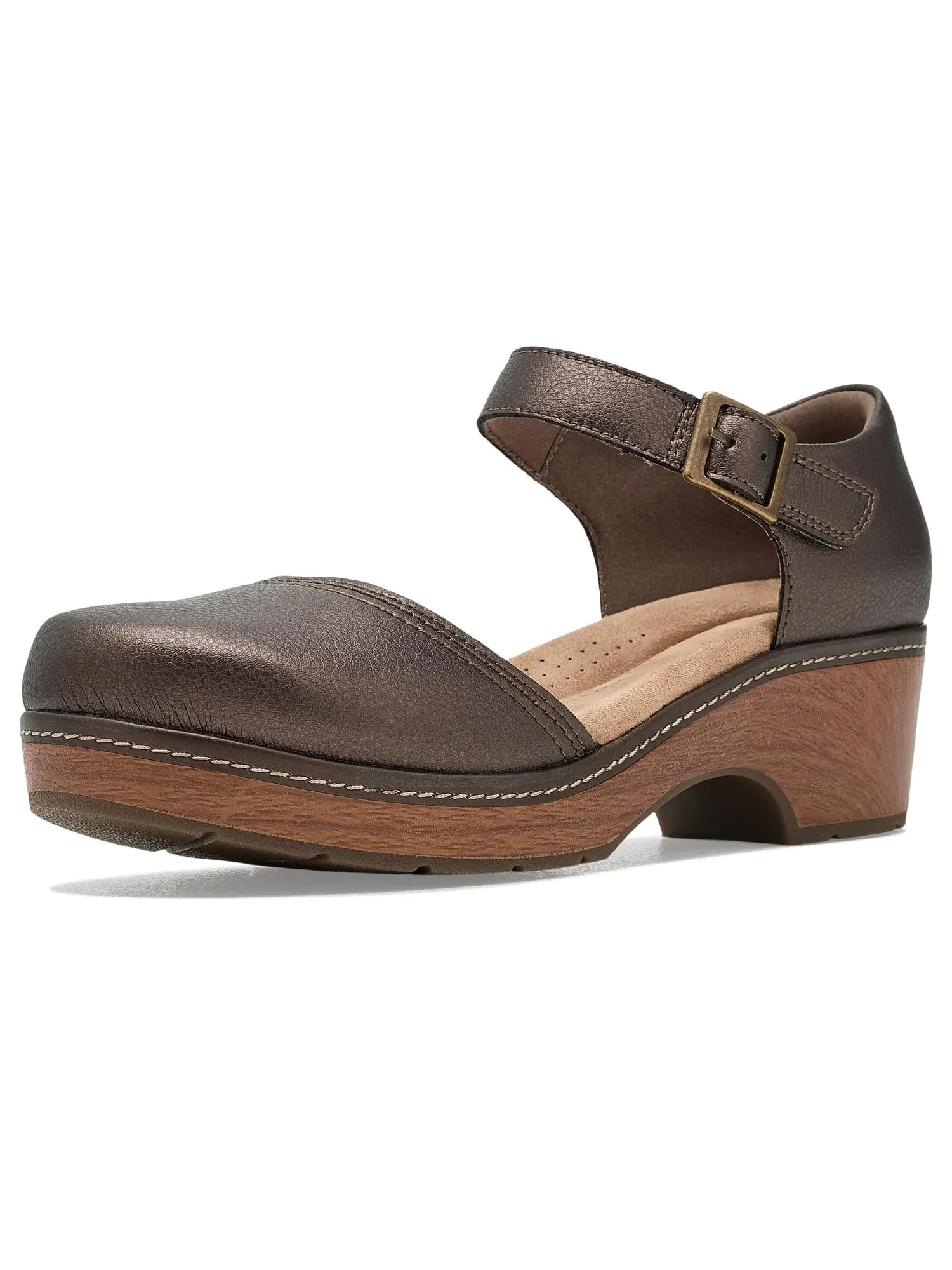 Сабо Paizlee Leah Clarks — изображение 1 из 4, серебристый