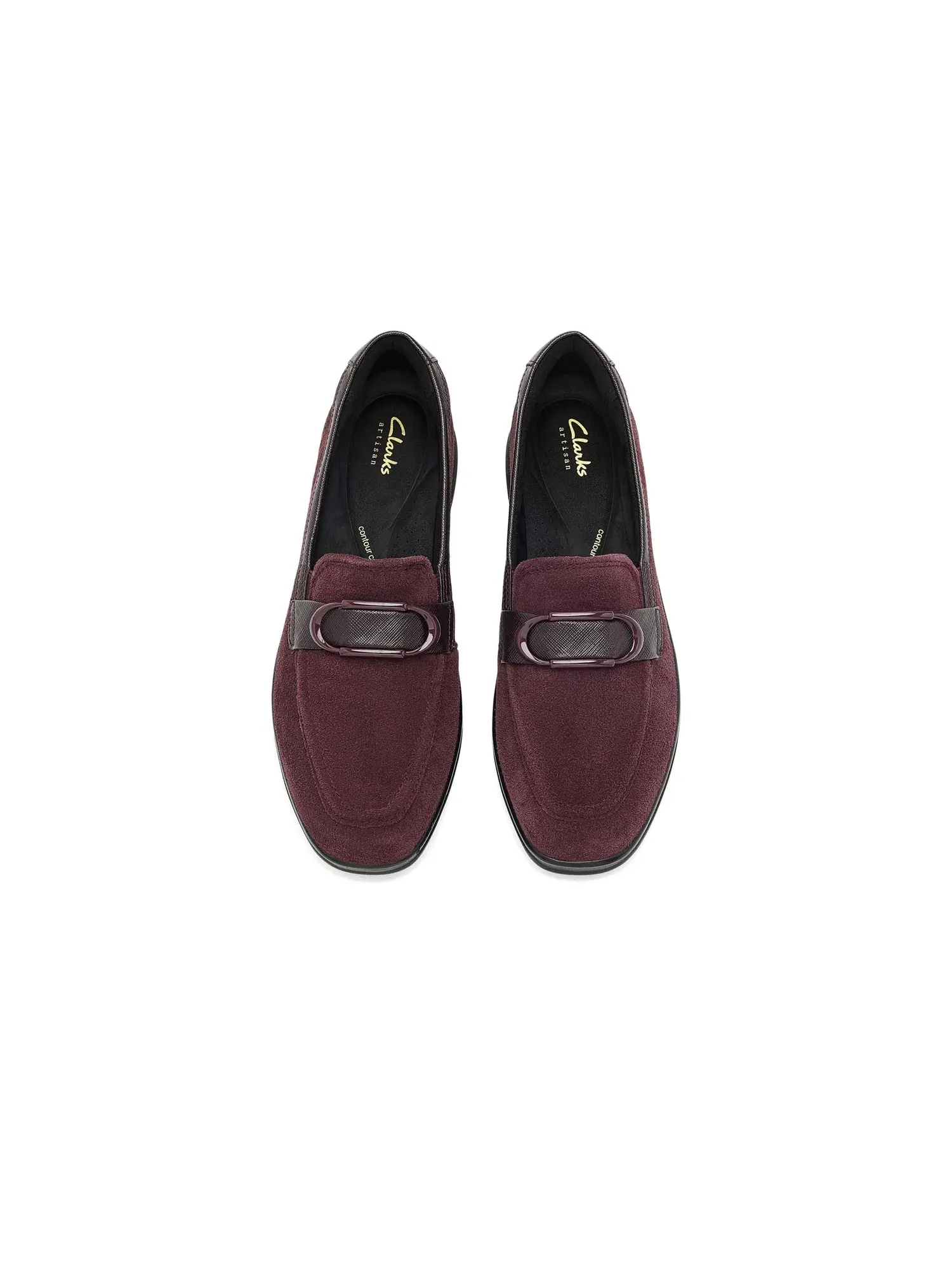 Лоферы Lynell Bay Clarks — изображение 2 из 4, винный