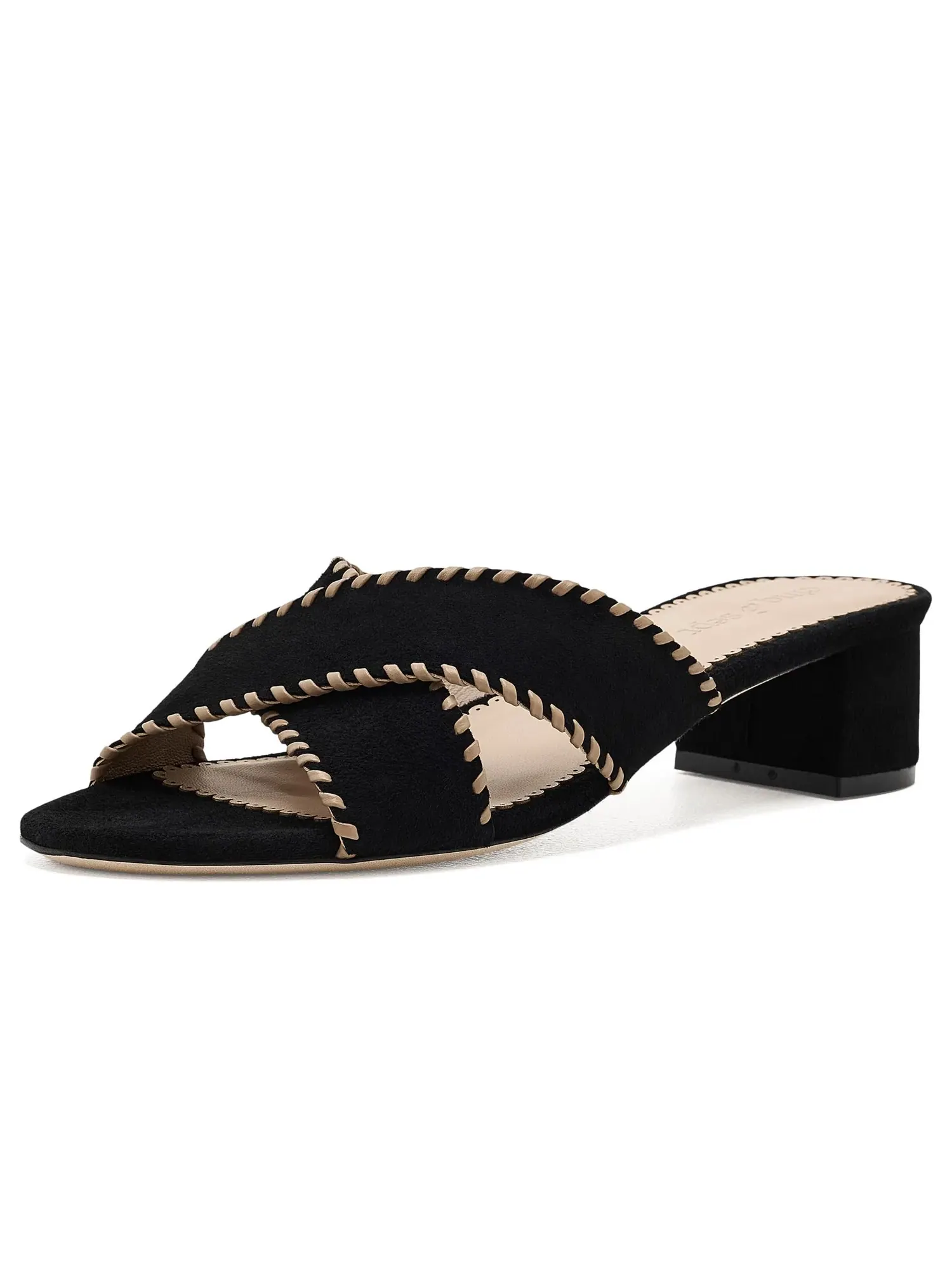 Сандалии Amanda Crisscross из замши Cinq À Sept — изображение 1 из 4, черный/коричневый