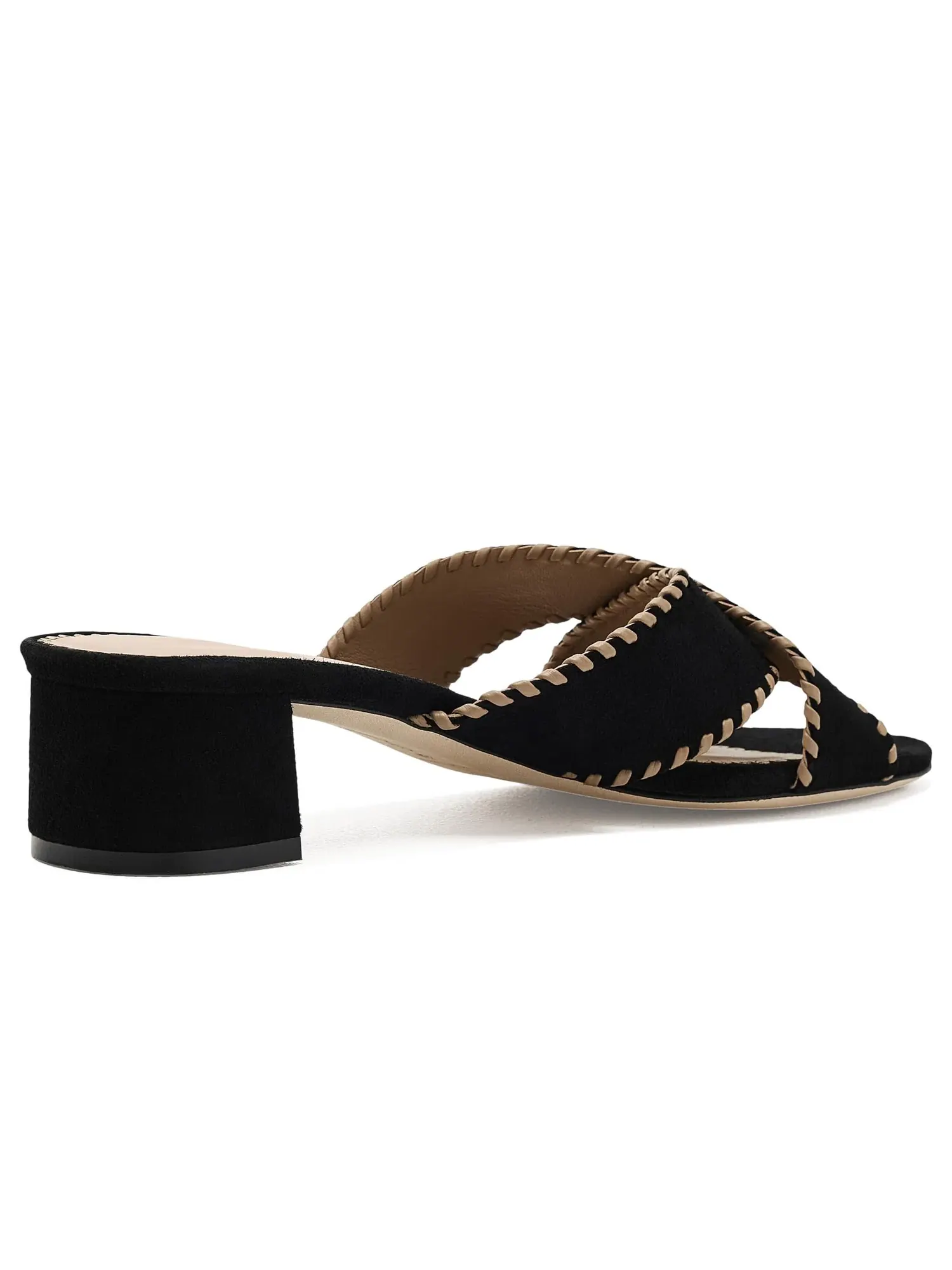 Сандалии Amanda Crisscross из замши Cinq À Sept — изображение 3 из 4, черный/коричневый