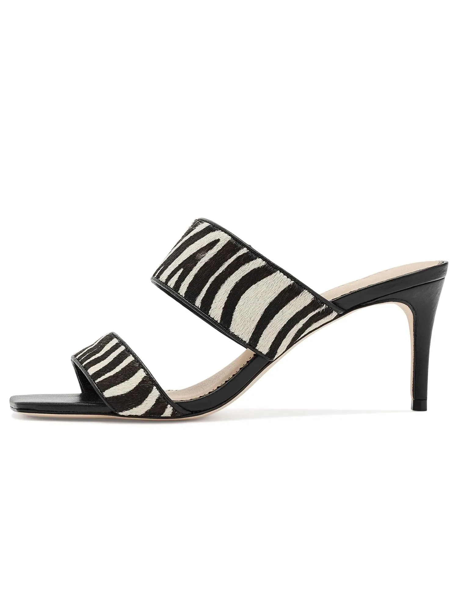 Сандалии Sutton Zebra с меховой отделкой Cinq À Sept — изображение 4 из 4, черный/слоновая кость