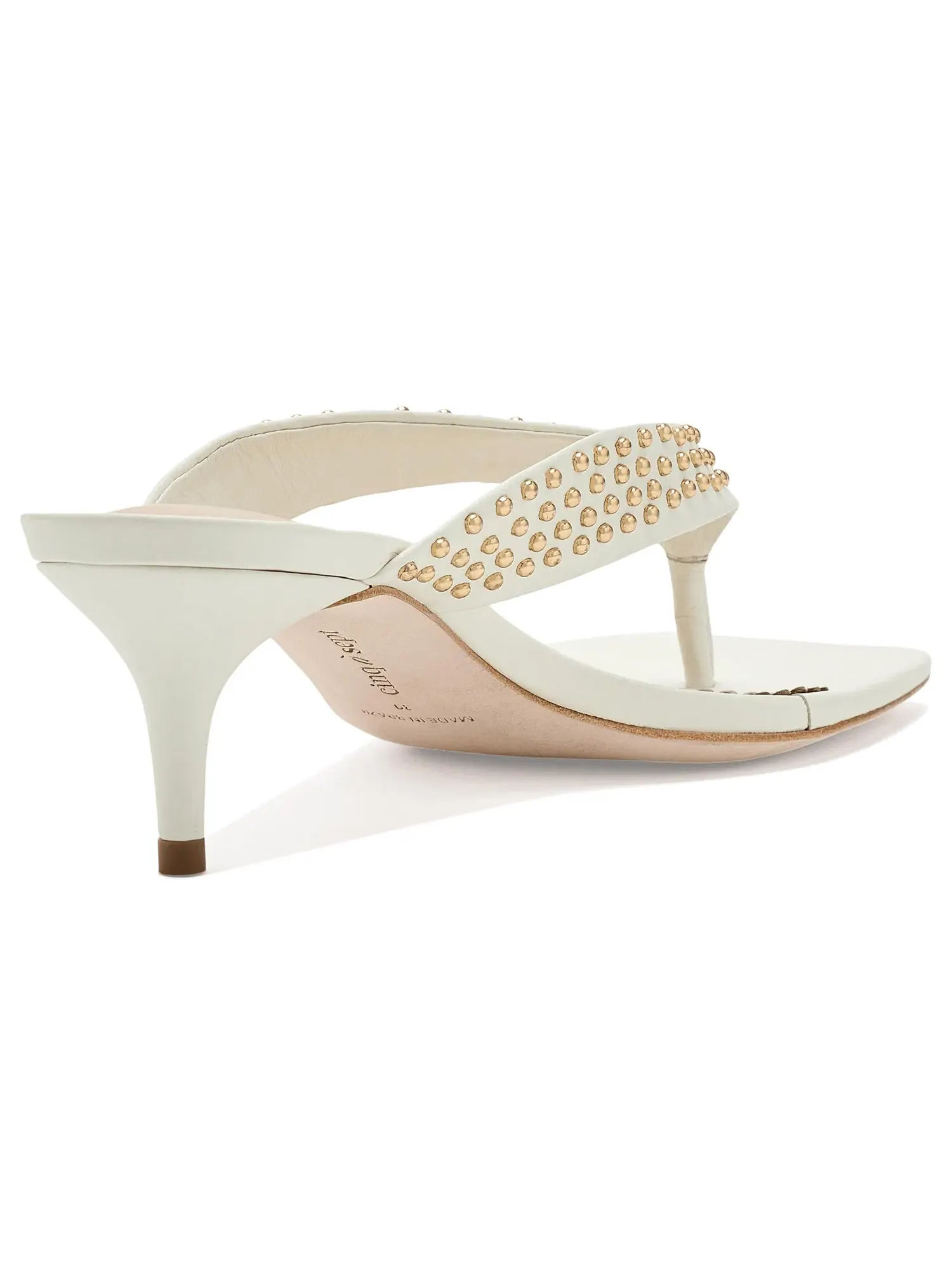 Туфли на низком каблуке Frankie Studded Leather Kitten Heel Cinq À Sept — изображение 3 из 4