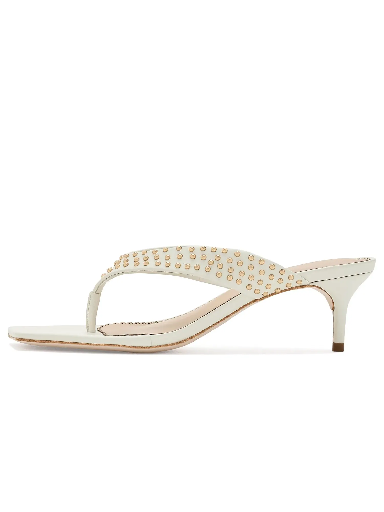 Туфли на низком каблуке Frankie Studded Leather Kitten Heel Cinq À Sept — изображение 4 из 4