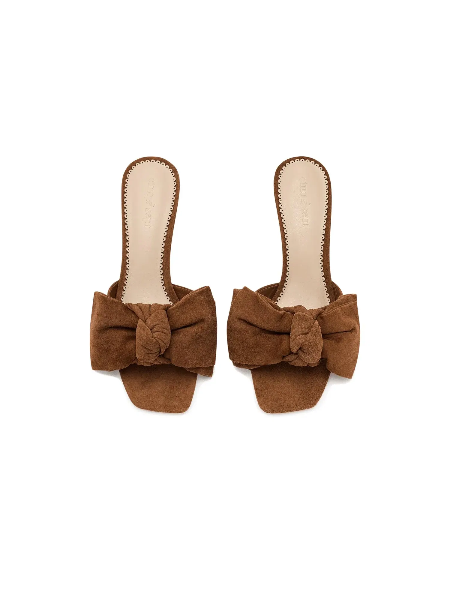 Мюли Felicity Suede Mule Cinq À Sept — изображение 2 из 4, коричневый