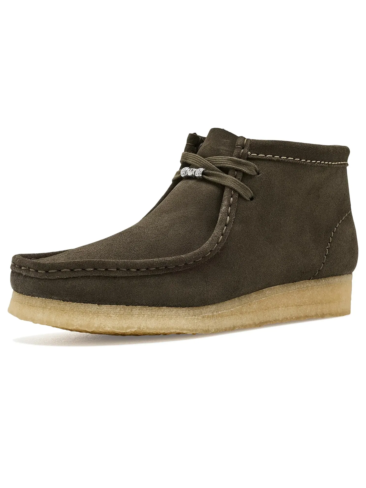 Ботинки Wallabee Clarks — изображение 1 из 4, темный зеленый