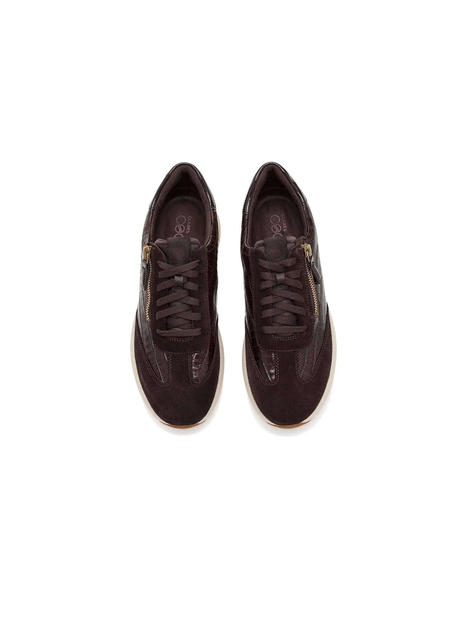 Кроссовки Code R Run Clarks — изображение 2 из 4, коричневый