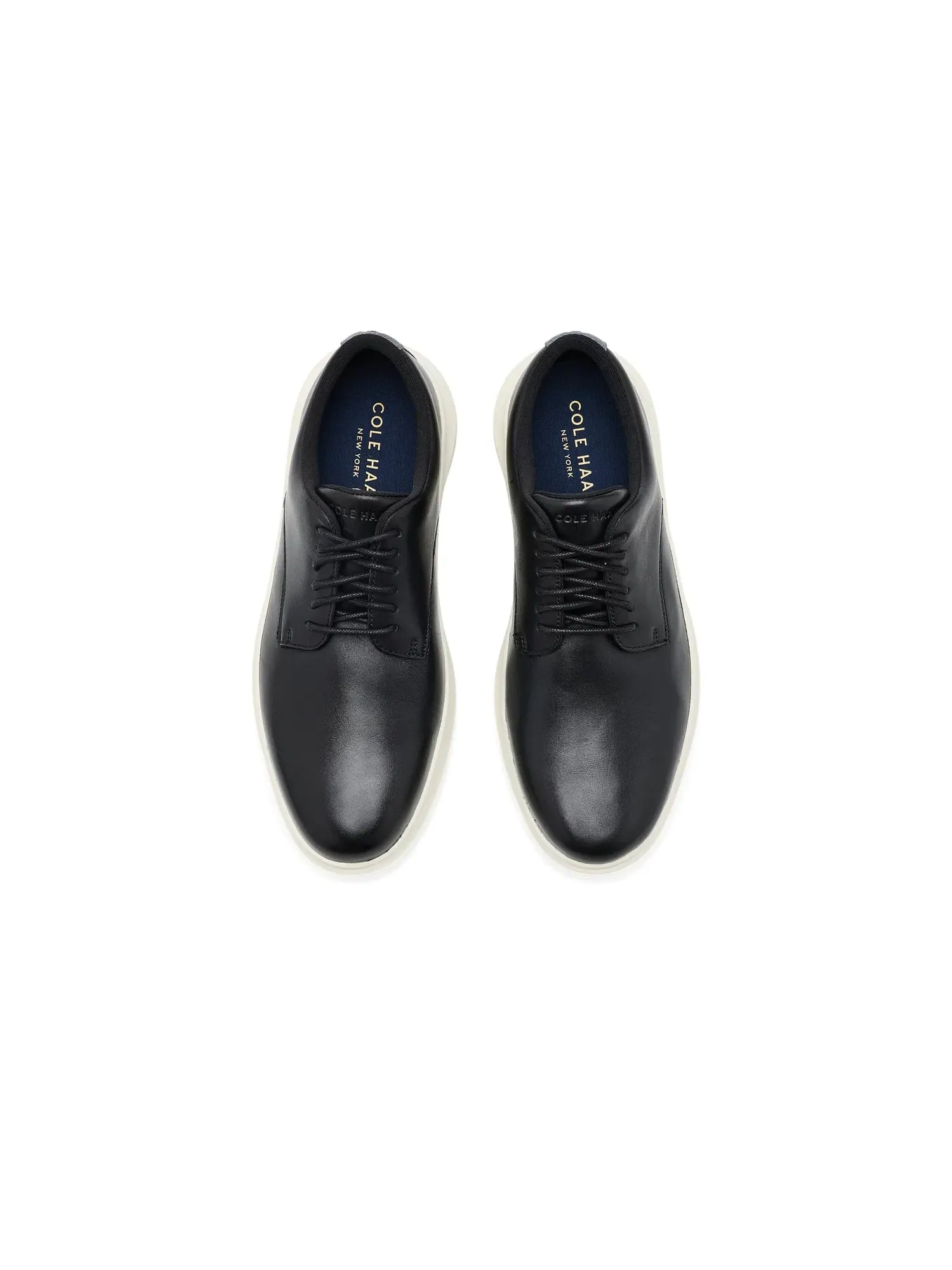 Оксфорды с гладким носком Grand Aerion Plain Toe Oxford Cole Haan — изображение 2 из 4, черный/слоновая кость