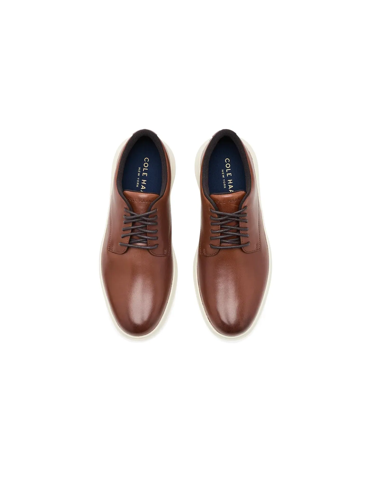 Оксфорды с гладким носком Grand Aerion Plain Toe Oxford Cole Haan — изображение 2 из 4, бежевый/слоновая кость