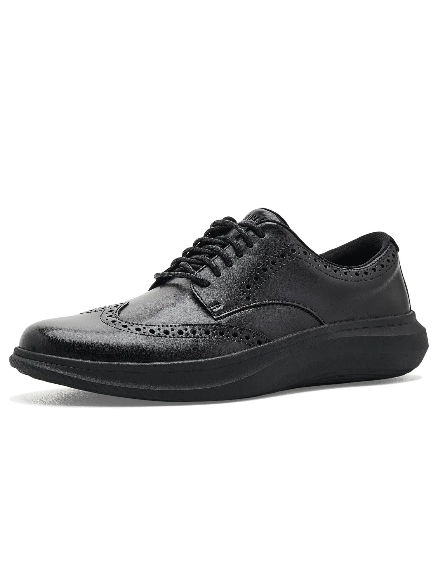 Оксфорды с перфорацией Grand Aerion Wingtip Oxford Cole Haan — изображение 1 из 4, черный/черный