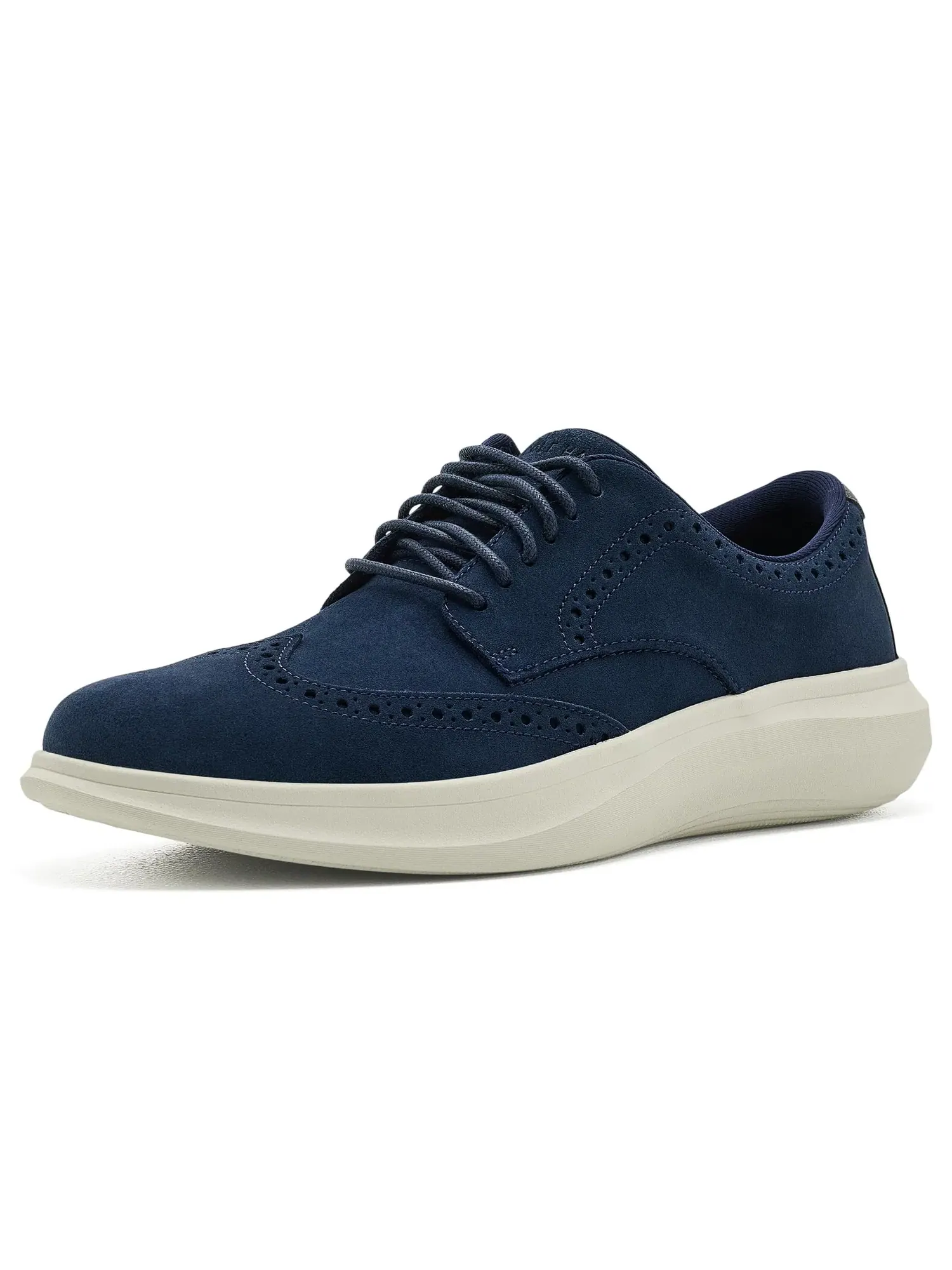Оксфорды с перфорацией Grand Aerion Wingtip Oxford Cole Haan — изображение 1 из 4, темно-синий/серебристый