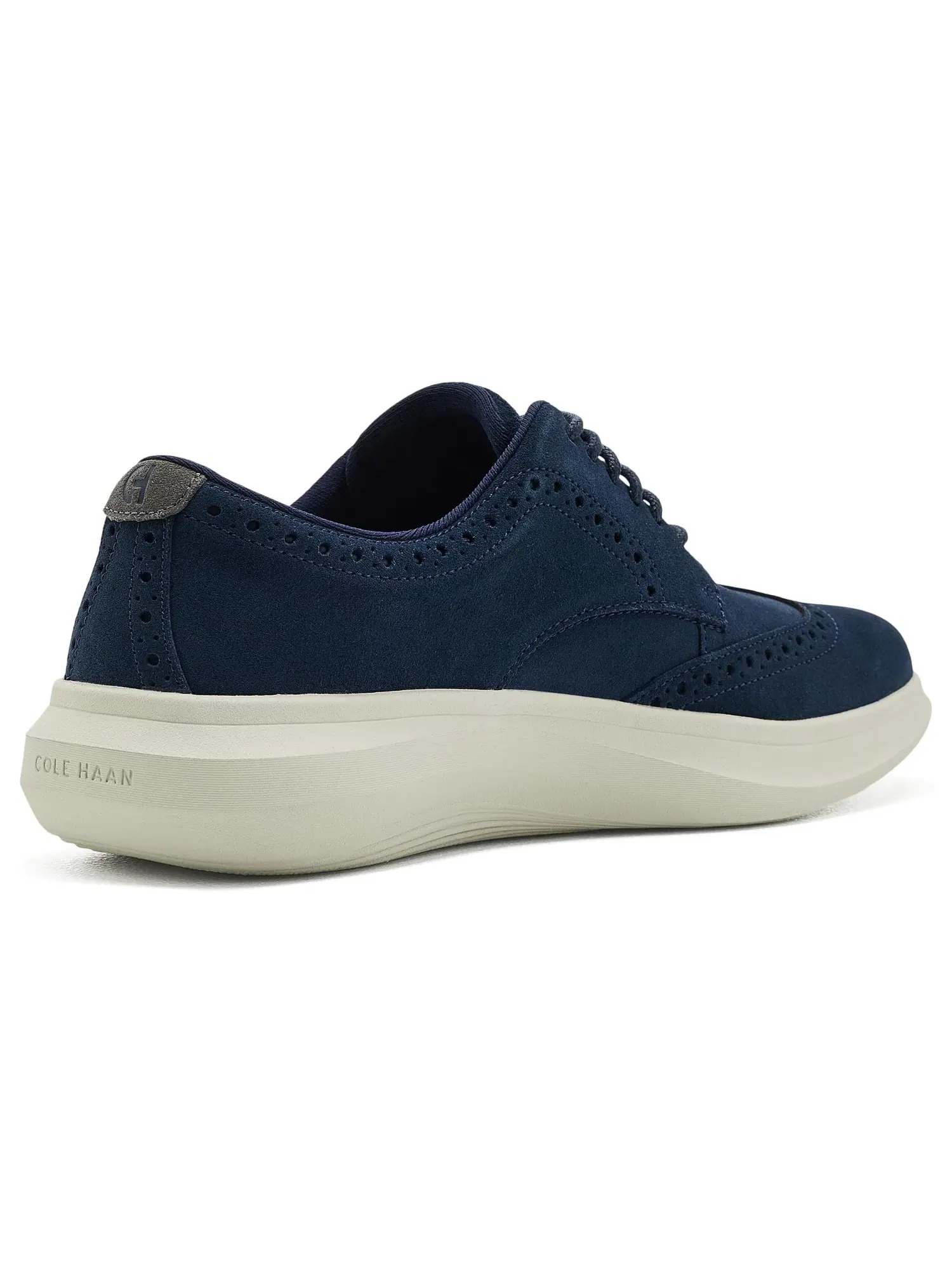 Оксфорды с перфорацией Grand Aerion Wingtip Oxford Cole Haan — изображение 3 из 4, темно-синий/серебристый
