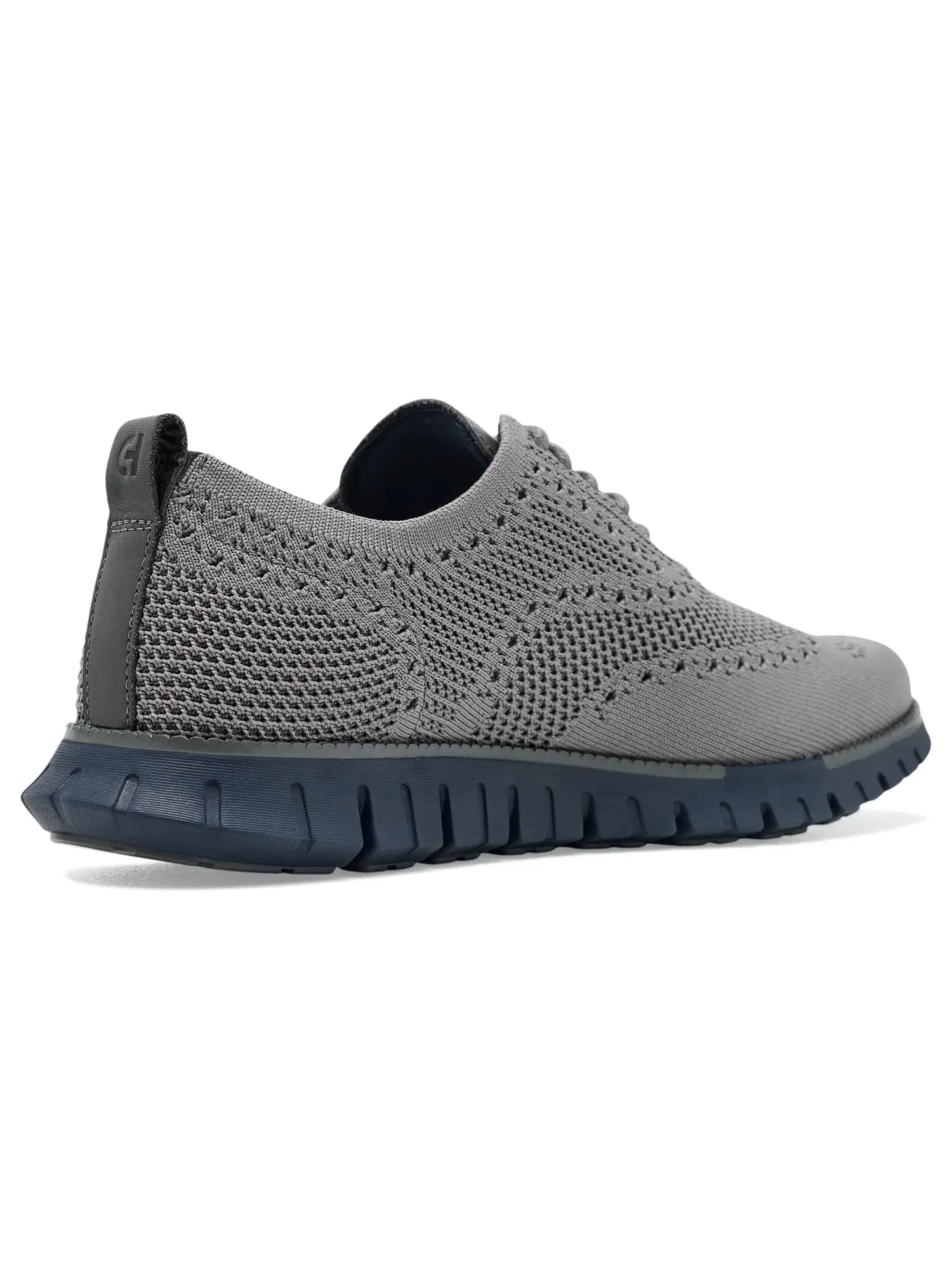 Оксфорды с перфорацией Zerogrand Remastered Stitchlite Wingtip Oxford Cole Haan — изображение 3 из 4, серый/серый/темно-синий