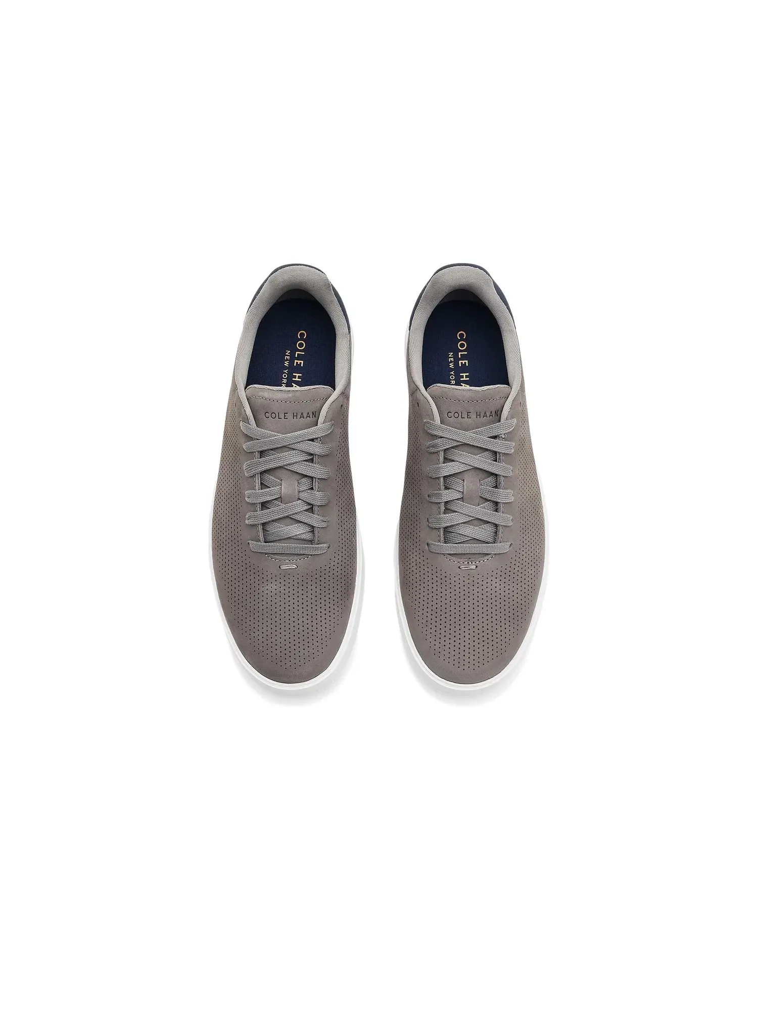 Кроссовки Grand Crosscourt Daily с лазерной резкой Cole Haan — изображение 2 из 4, серый/темно-синий/белый