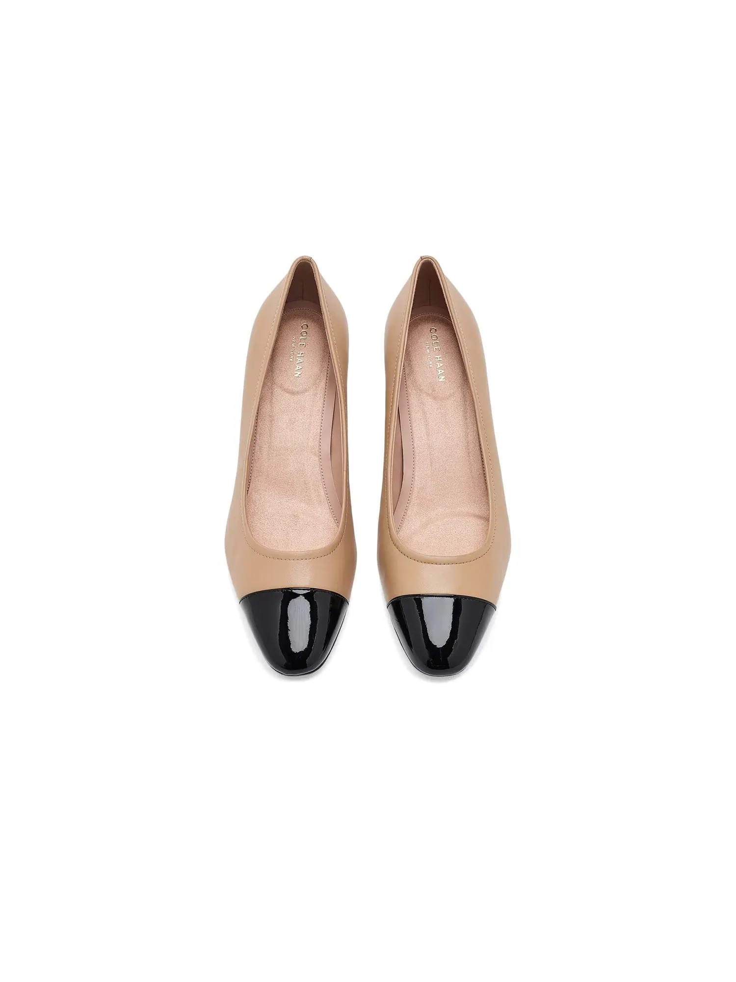 Туфли на каблуке-танкетке Go-To Malta Wedges Pumps Cole Haan — изображение 2 из 4, песочный/черный