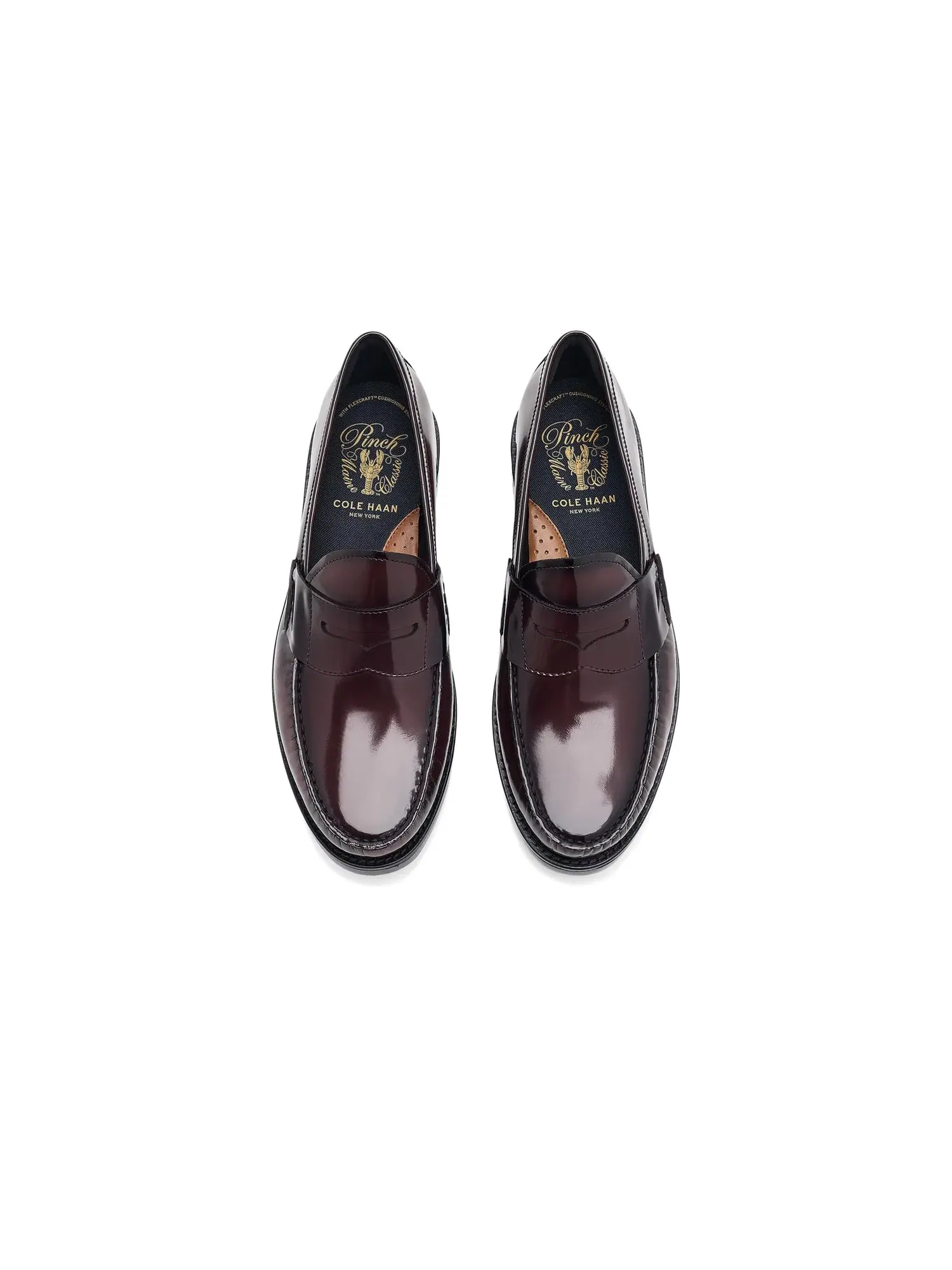 Лоферы Pinch Penny Flexcraft Cole Haan — изображение 2 из 4, бордовый/черный