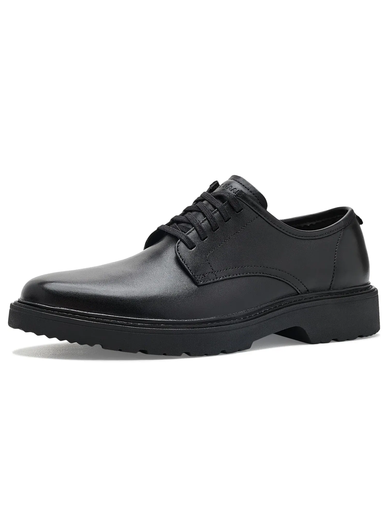 Оксфорды с гладким носком Broome Grand Lug Plain Toe Oxford Cole Haan — изображение 1 из 4, черный/черный