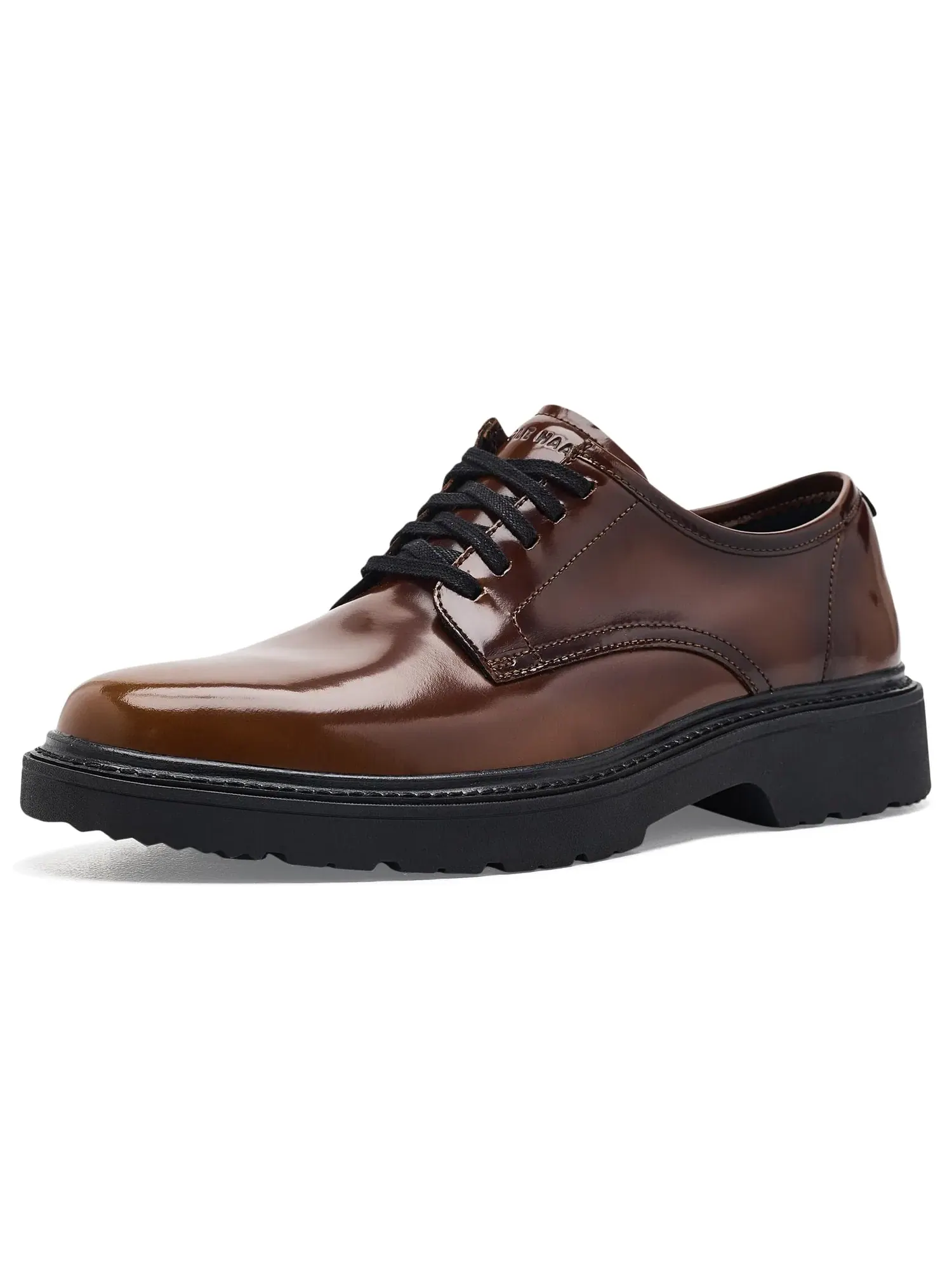 Оксфорды с гладким носком Broome Grand Lug Plain Toe Oxford Cole Haan — изображение 1 из 4, темный/черный