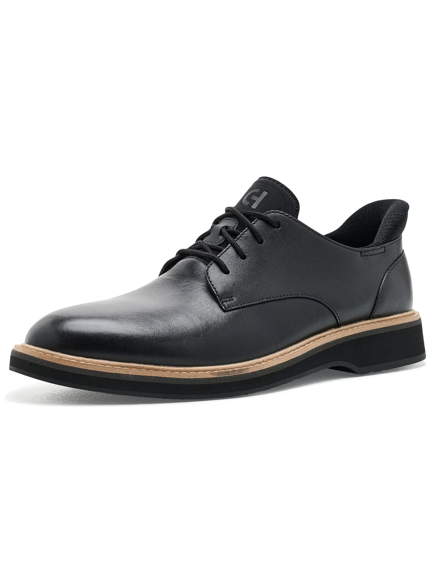 Оксфорды с гладким носком Mansfield Grand Plain Oxford Cole Haan — изображение 1 из 4, черный//черный