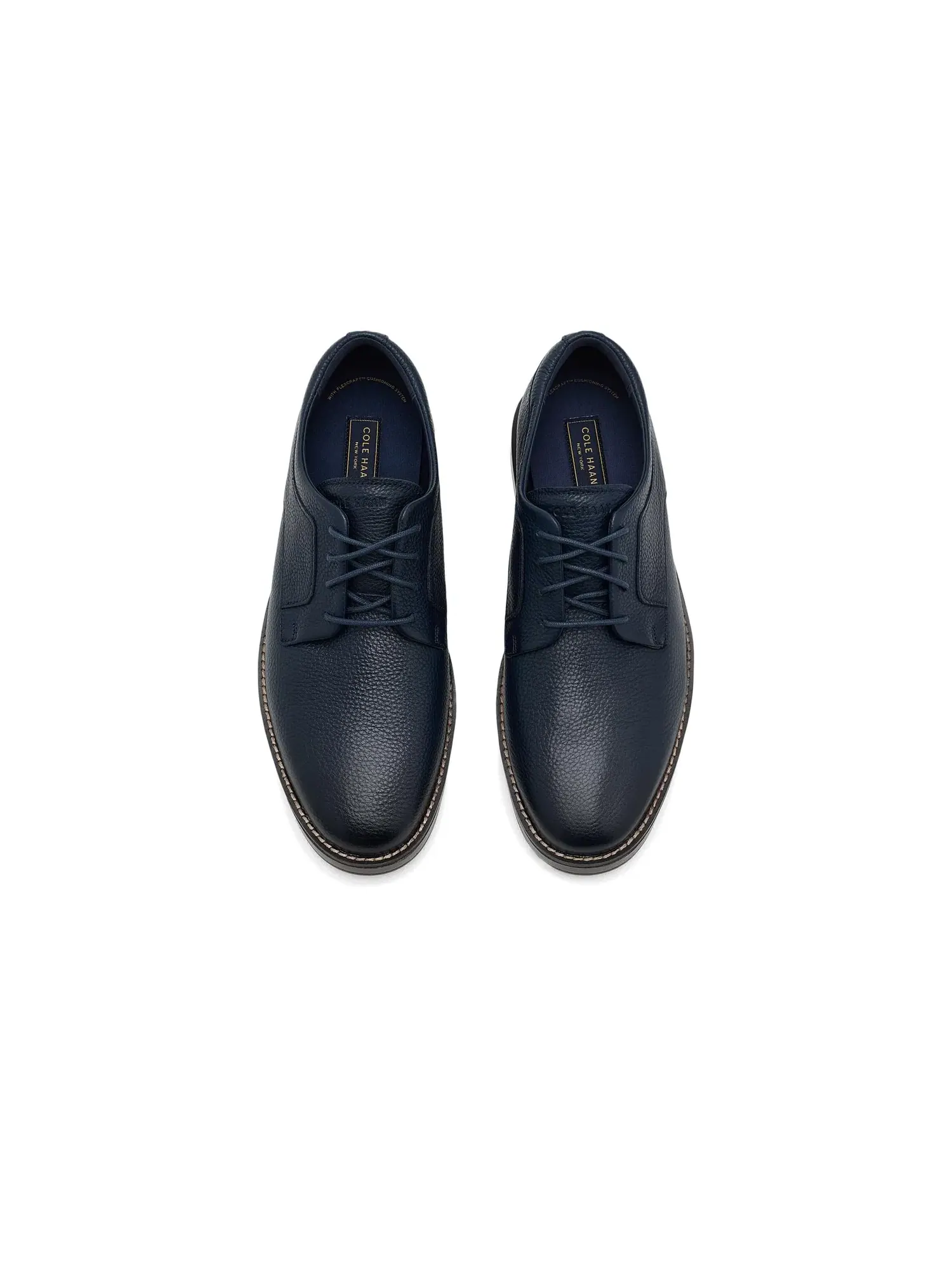 Кожаные оксфорды с гладким носком Grand Neoclassic Leather Plain Toe Oxford Cole Haan — изображение 2 из 4