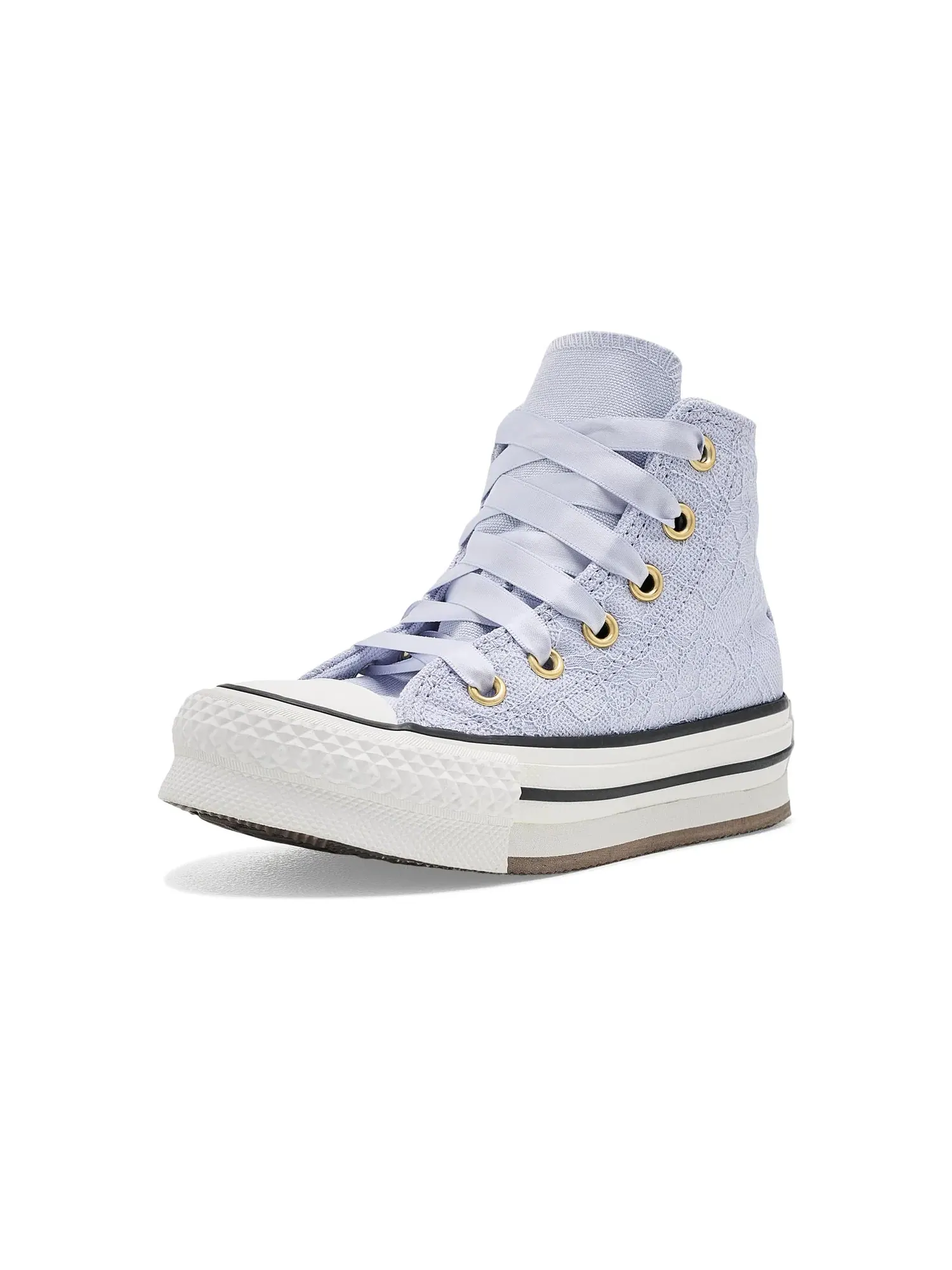 Кеды Chuck Taylor All Star Lift Platform Lace (для маленьких детей) Converse Kids — изображение 1 из 4, золотистый