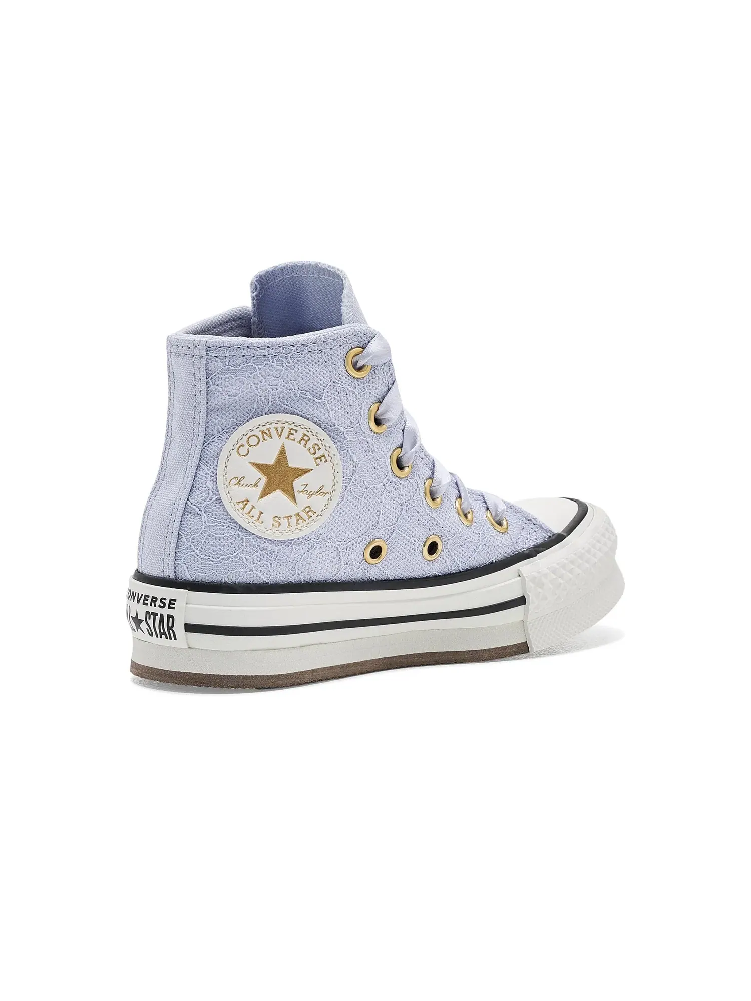 Кеды Chuck Taylor All Star Lift Platform Lace (для маленьких детей) Converse Kids — изображение 3 из 4, золотистый
